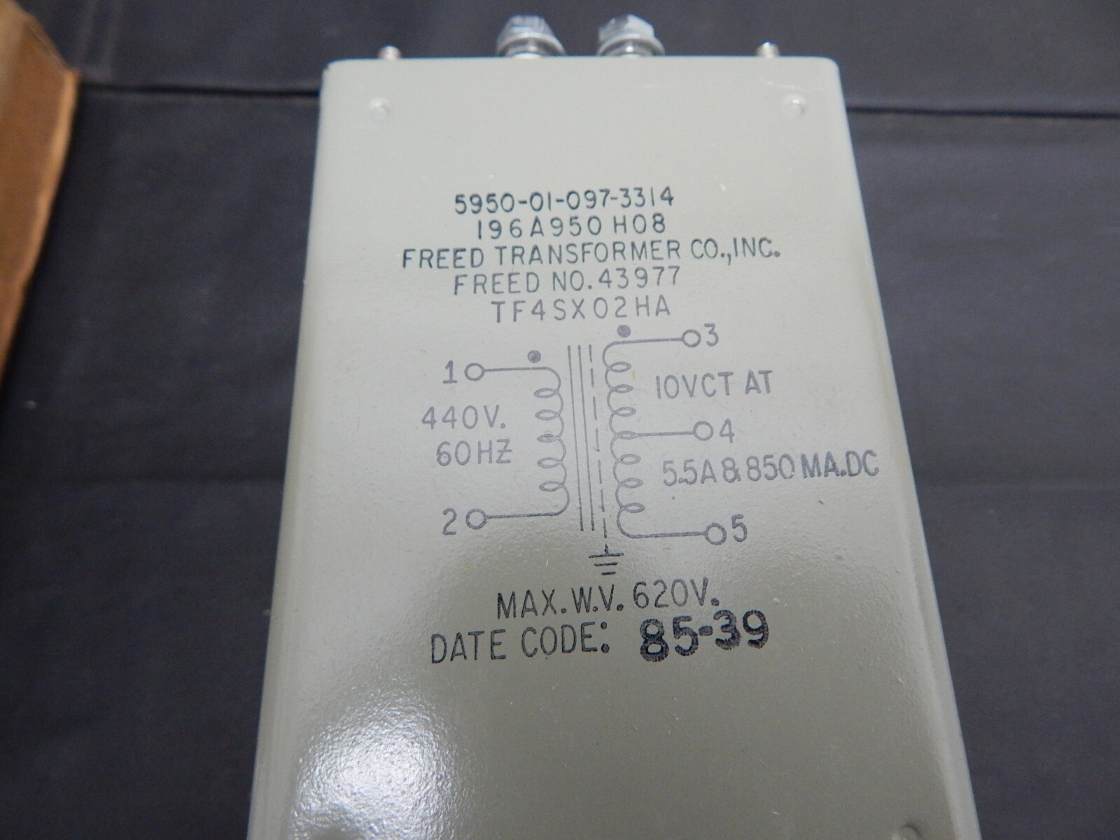 FREED 43977 TRANSFORMER 5950-01-097-3314 – USA SELLER FAST SHIPPING