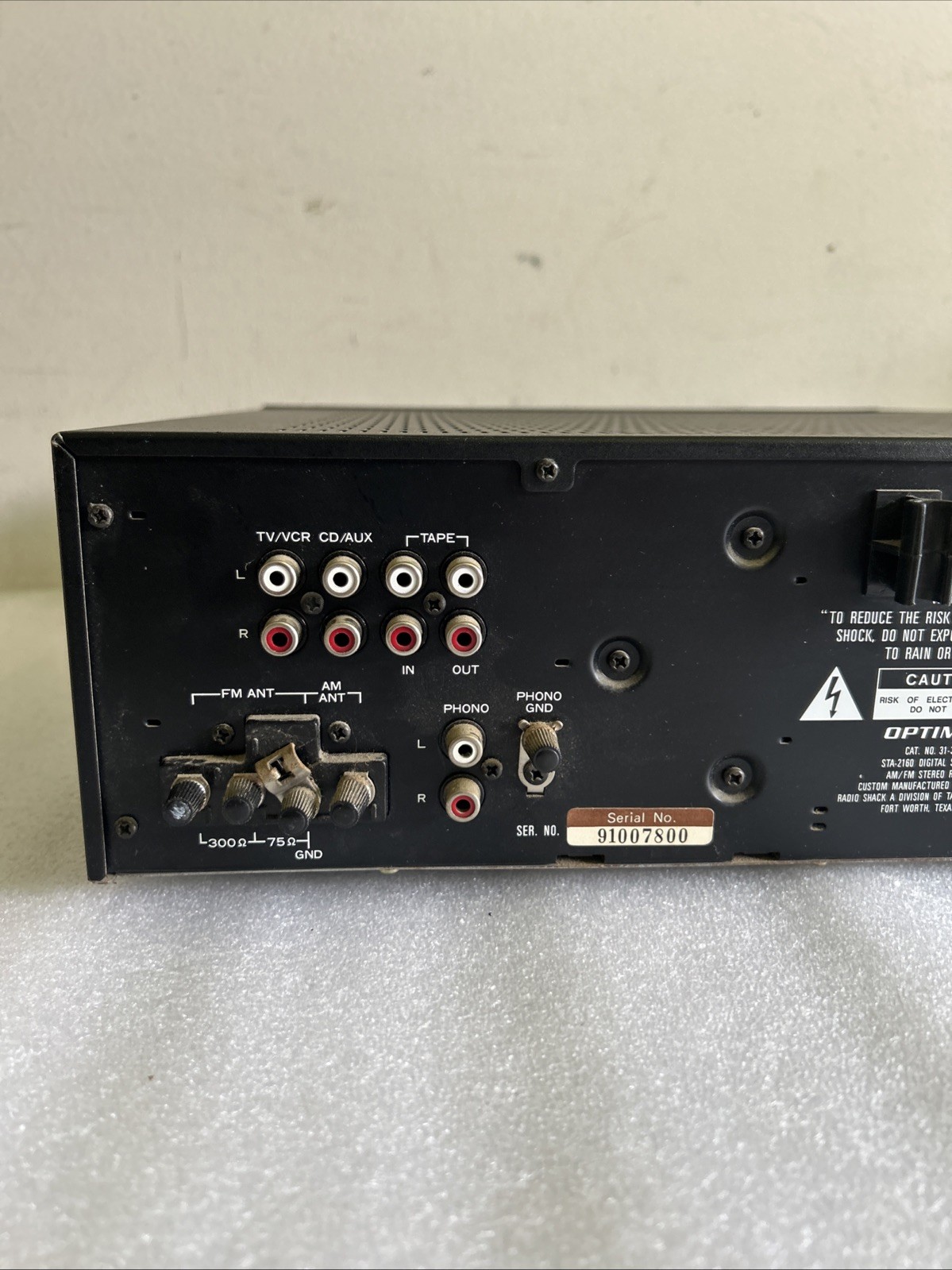 Optimus STA-2160 Digital Synthesizer AM/FM Stereo Receiver Parts Repair