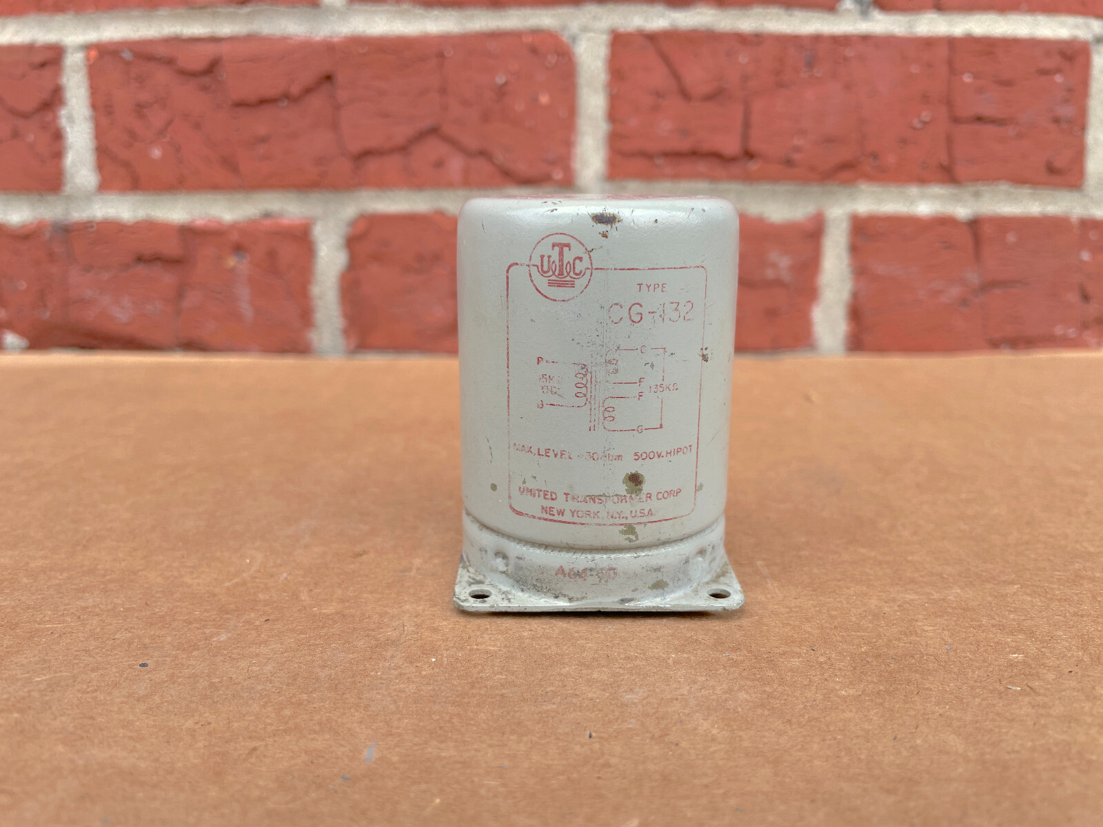 UTC CG-132 Transformer Audio Rare Vintage United Transformer Corp CG132