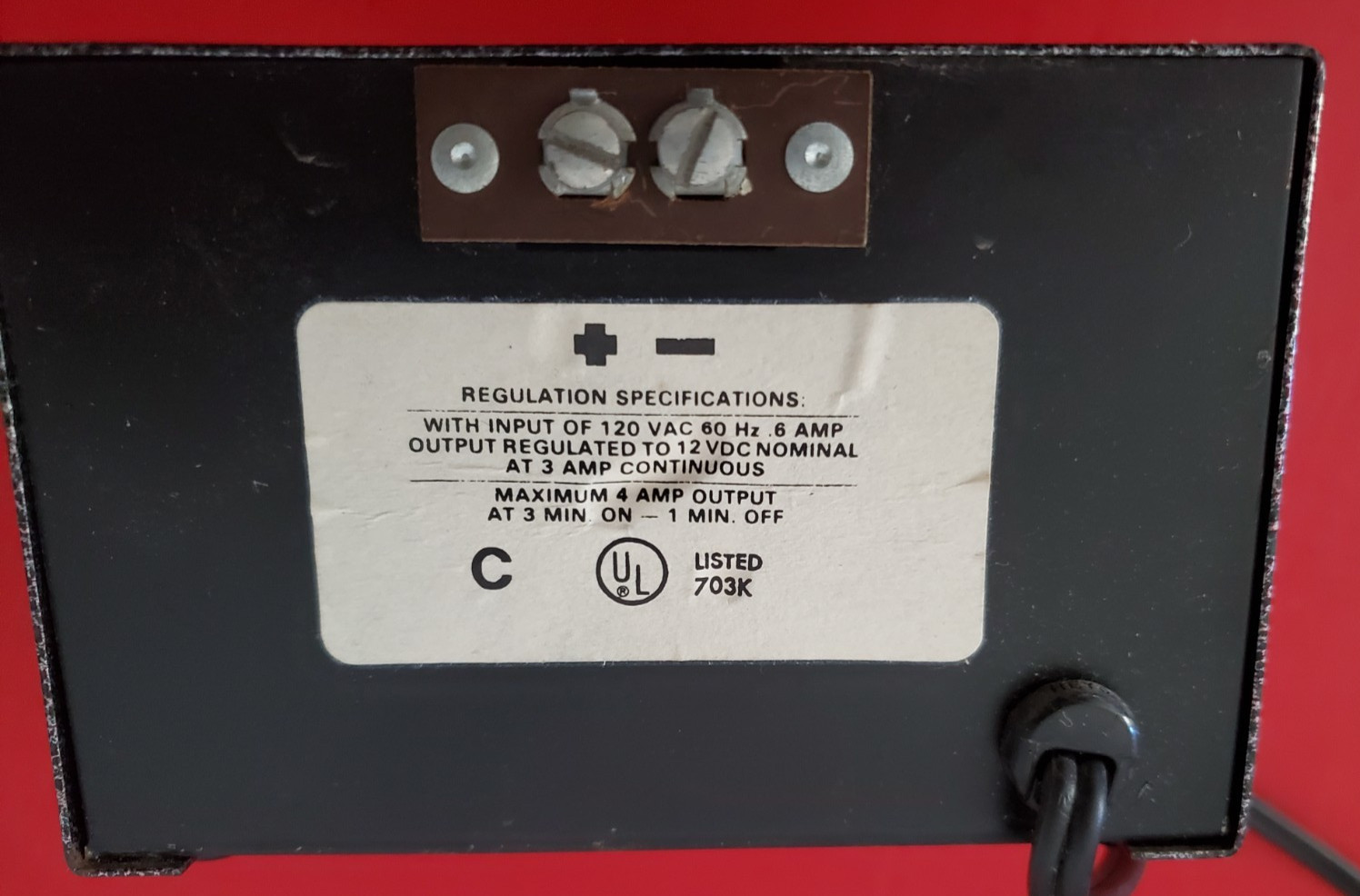 Vintage Mr. CB Model 7078 Regulated DC Power Supply 110-20V.AC/12V.DC-4 Amp