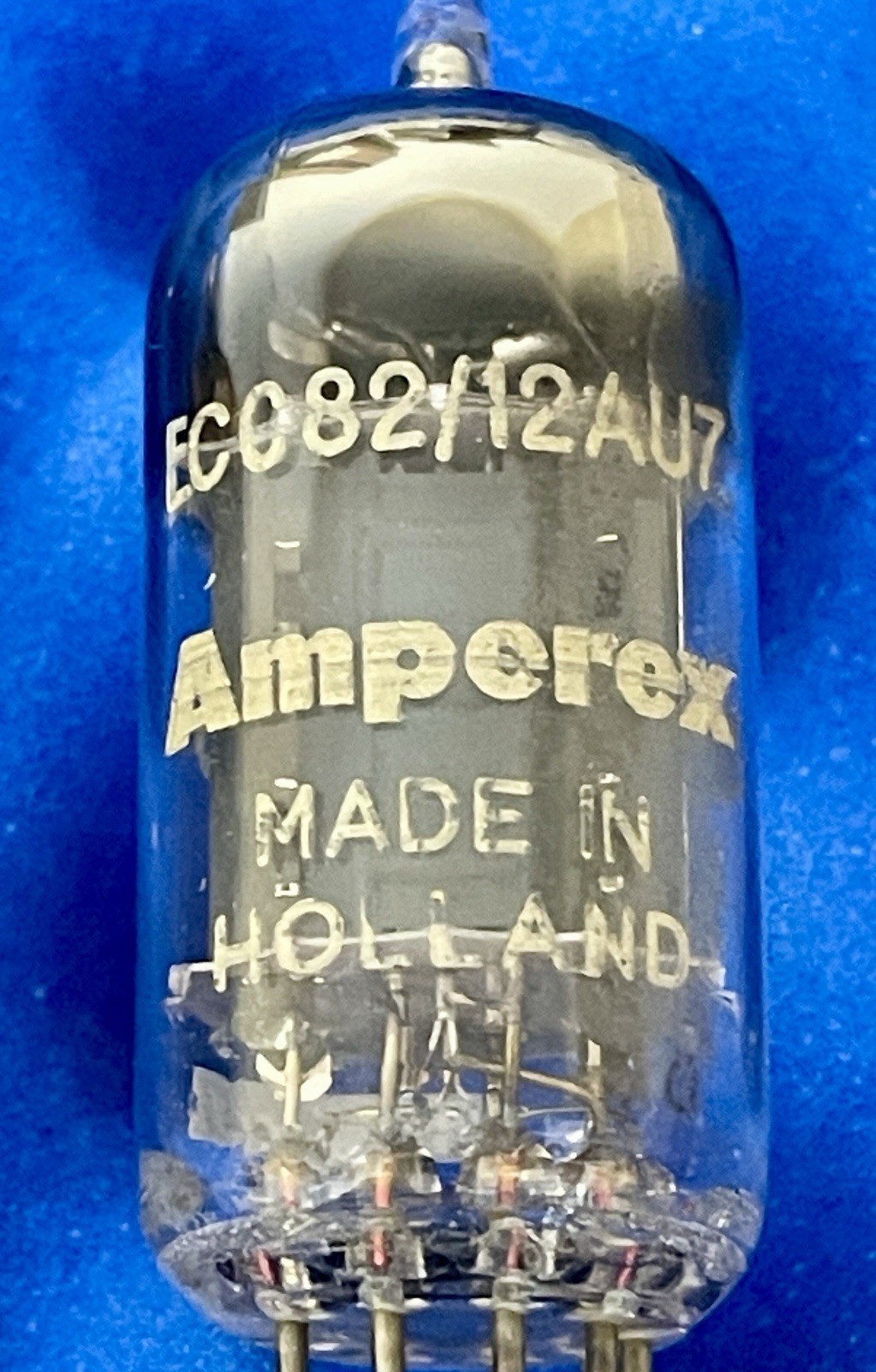 TWO Valvo ECC82 12AU7 Tubes / k62 / 45 deg. D Getter – 1956 /Amplitrex👍 Amperex