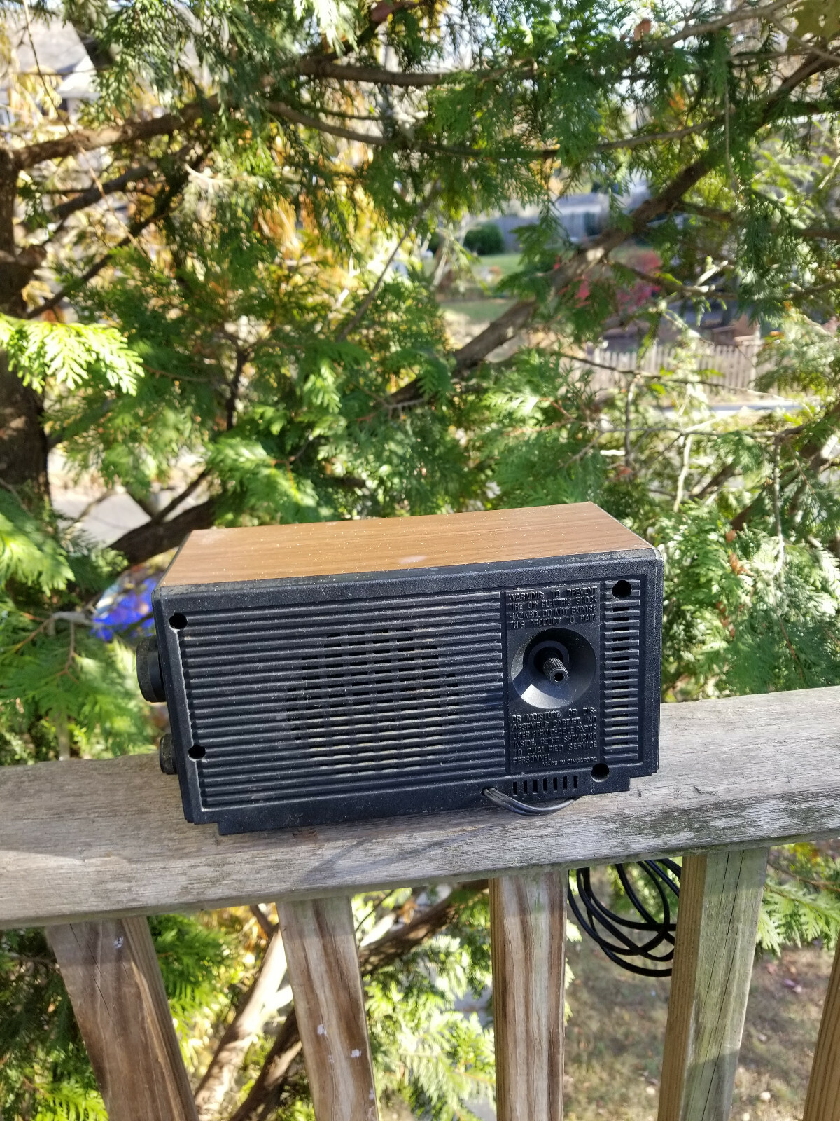 VINTAGE GENERAL ELECTRIC AM FM CLOCK DESK RADIO 7-4550C