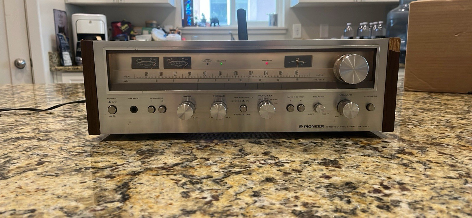 Pioneer SX-680 Vintage Stereo Receiver Silver Face Analog AM/FM