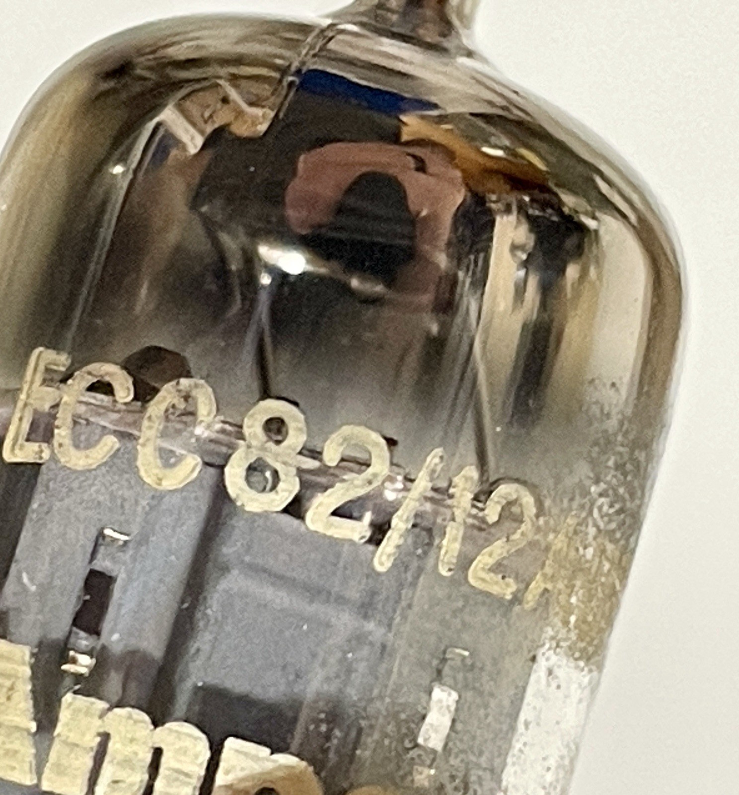 TWO Valvo ECC82 12AU7 Tubes / k62 / 45 deg. D Getter – 1956 /Amplitrex👍 Amperex