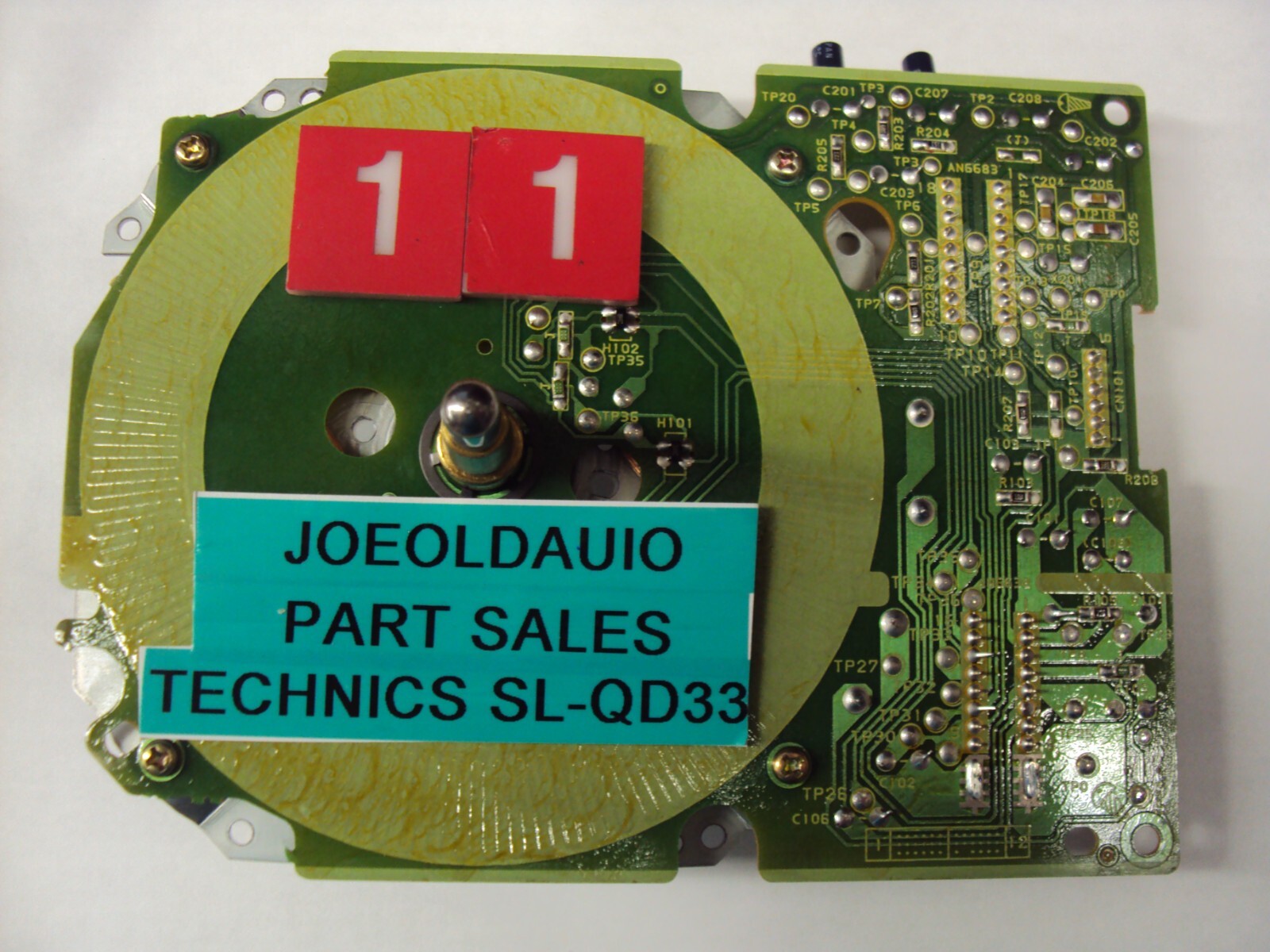 Technics Turntable SL-QD33 Motor Board P/N SFDPQ63NO1 Tested Parting Out SL-QD33