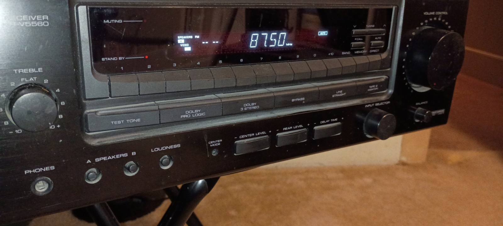 Vintage Kenwood KR-V5560 Stereo Receiver Tested Working Phono Input