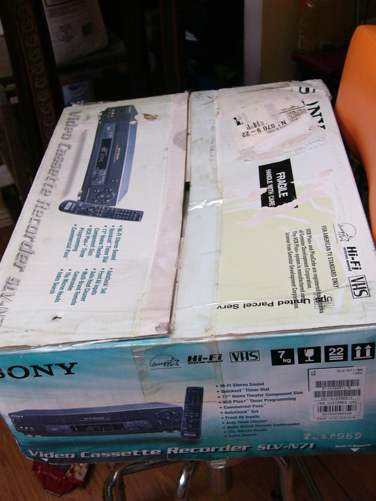 NEW Sony SLV-N71 VCR VHS Player 4 Head Hi Fi Stereo video cassette recorder