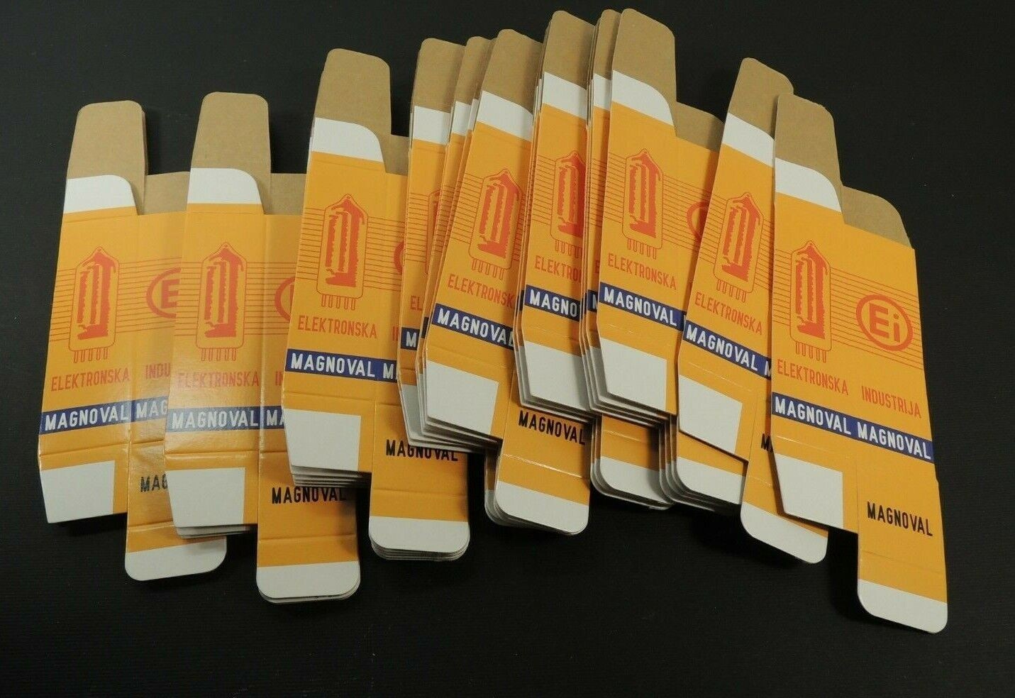 EI Yugoslavia BLANK CARTON BOX for Audio Tubes ECC83 EL84 ECC803S E188CC 12AX7