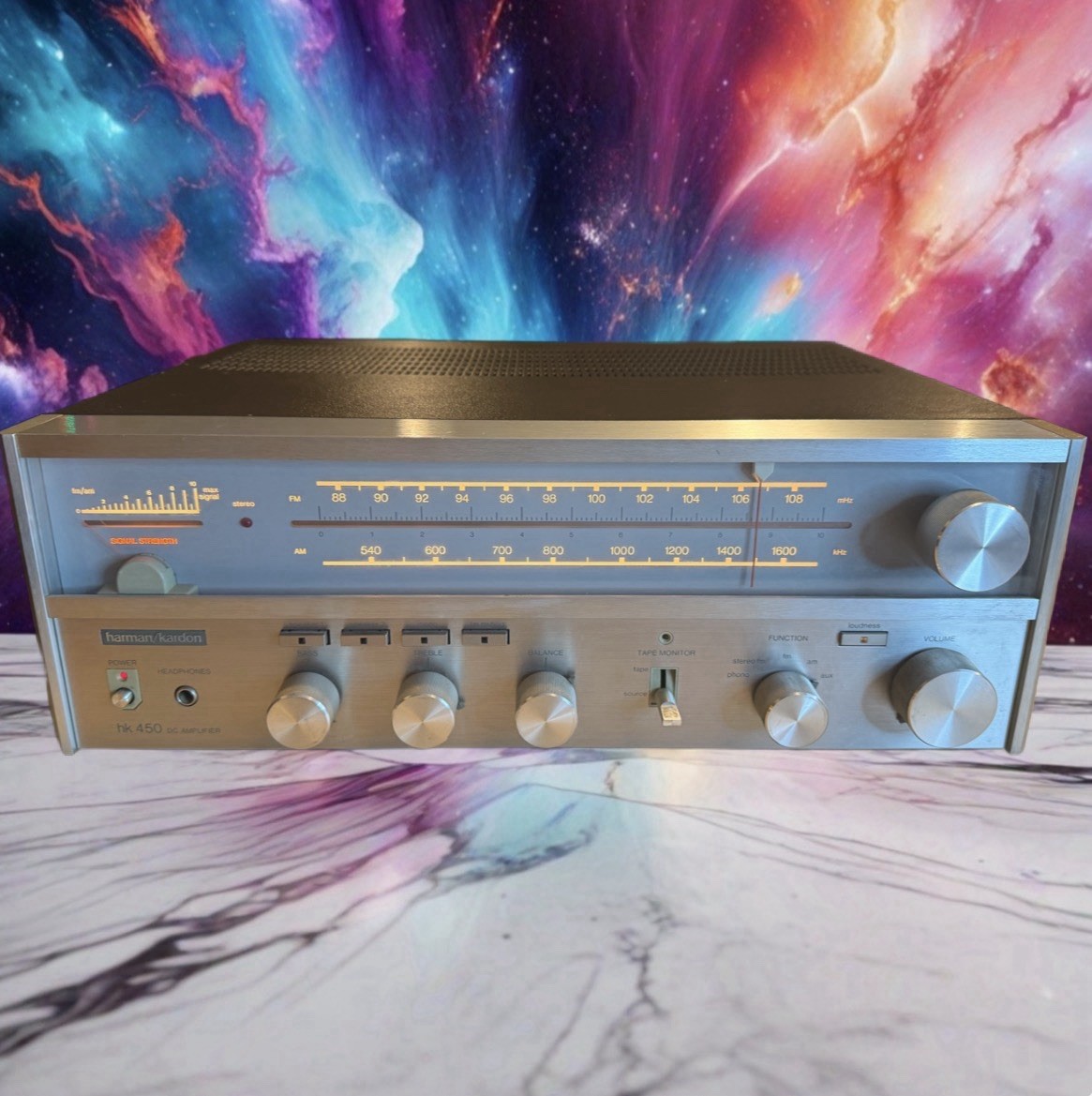 Vintage Harman Kardon HK 450 Receiver FULL Fresh Service Bulbs Replaced N Mint🔥