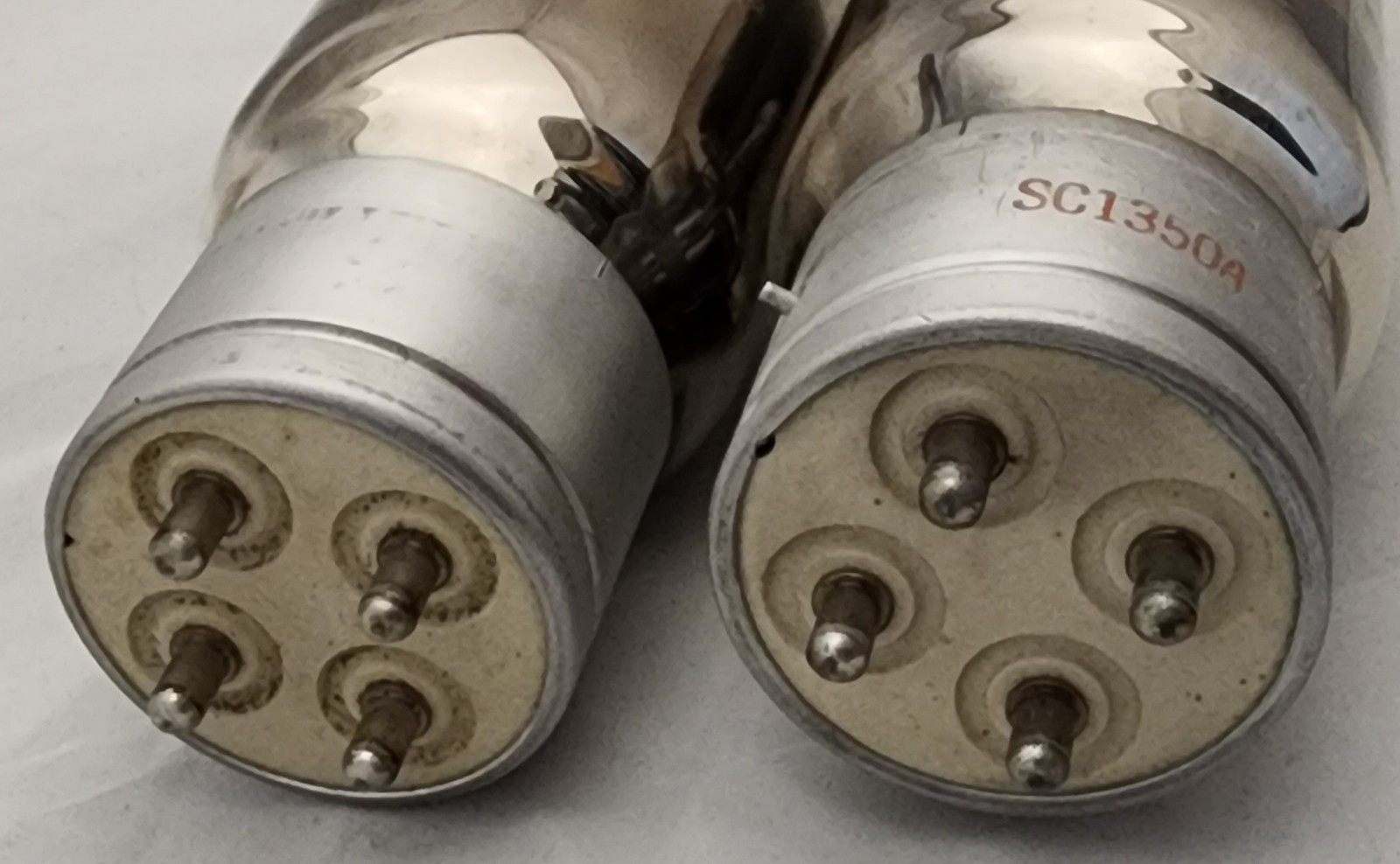 Pair GE VT-4-C 211 Vacuum Power Audio Tubes Nice (Qty-2) Vintage