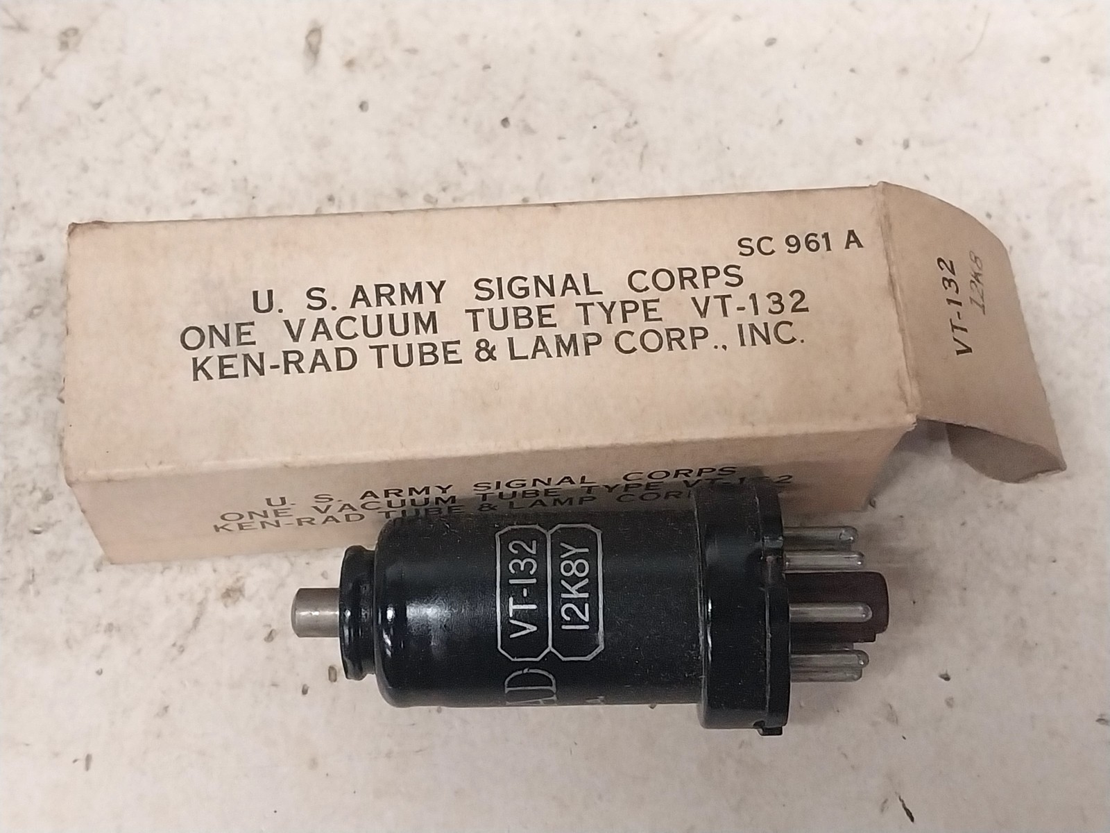 New Unused Ken Rad VT-132 12K8Y / Old Vintage Ham Radio Tube ARC-5 Receiver Amp