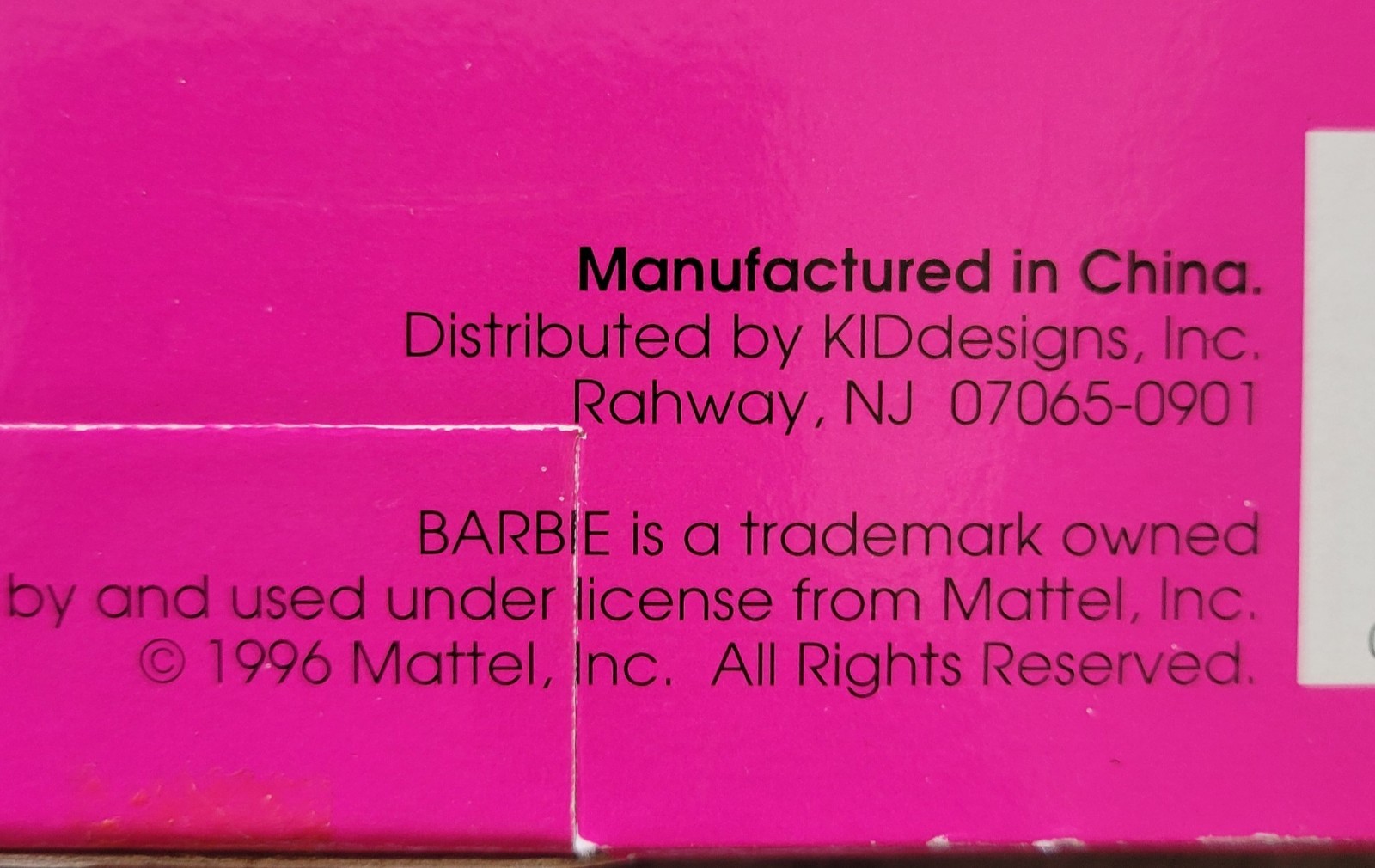 Vintage 1996 Pink Box Barbie Portable FM Radio with Handle Antenna NRFB NEW