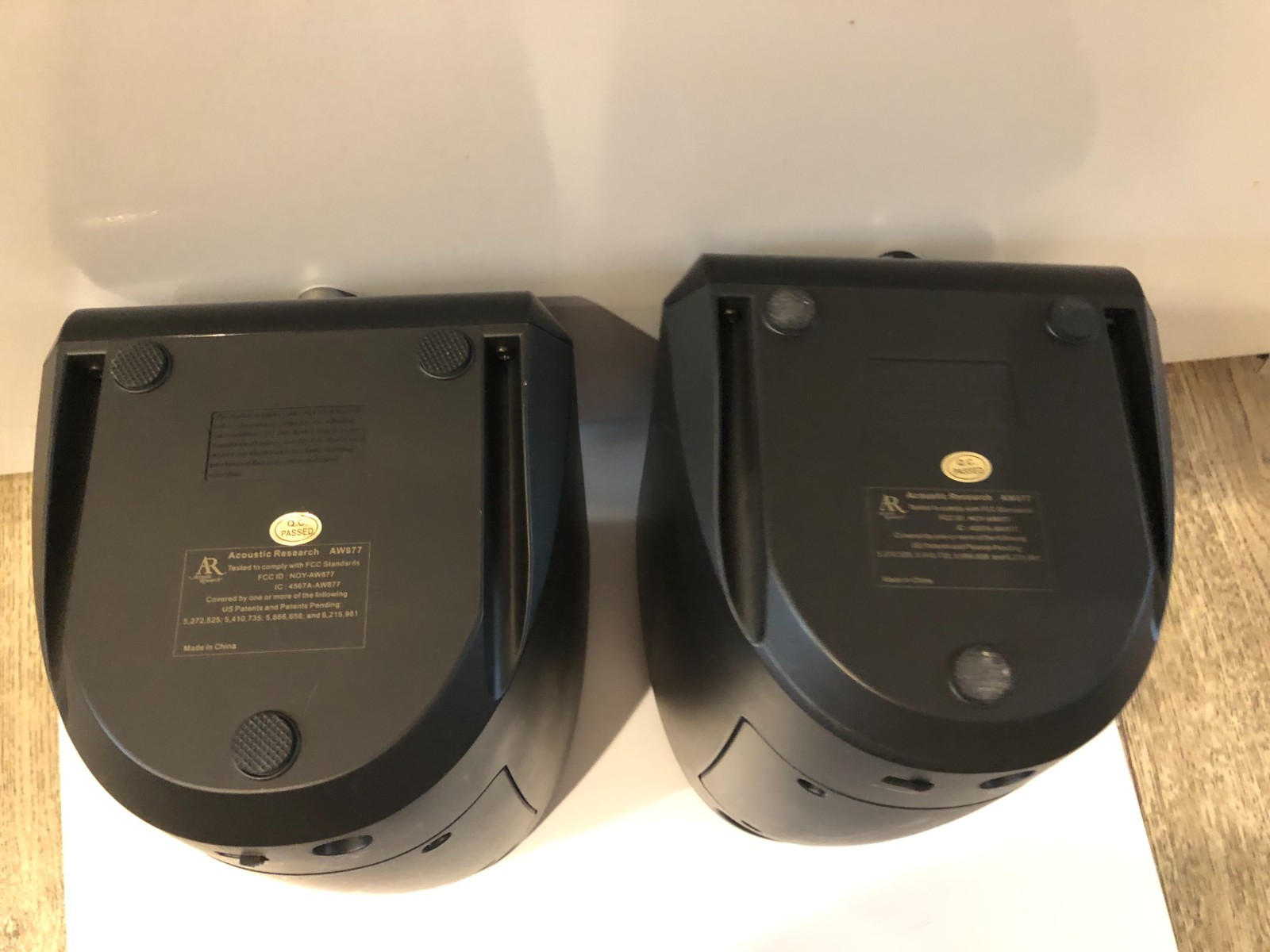 Acoustic Research Model AW877 Wireless Speakers Only UNTESTED