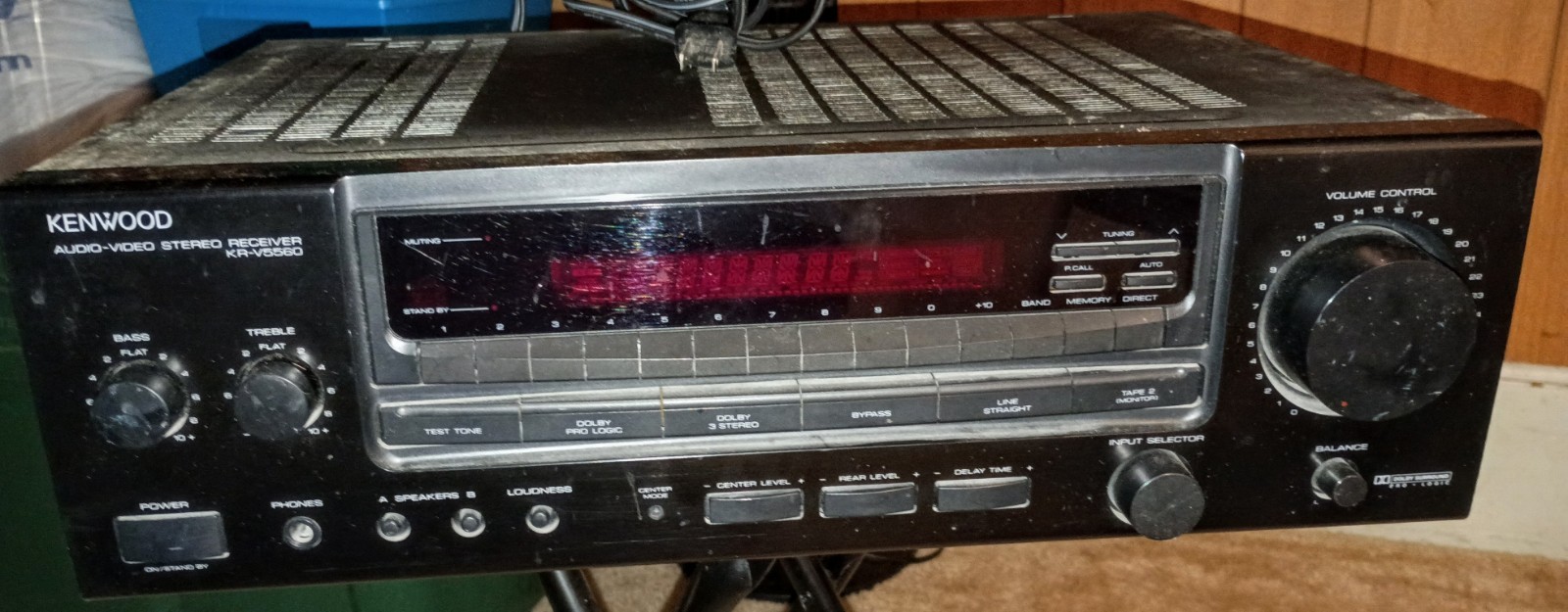 Vintage Kenwood KR-V5560 Stereo Receiver Tested Working Phono Input
