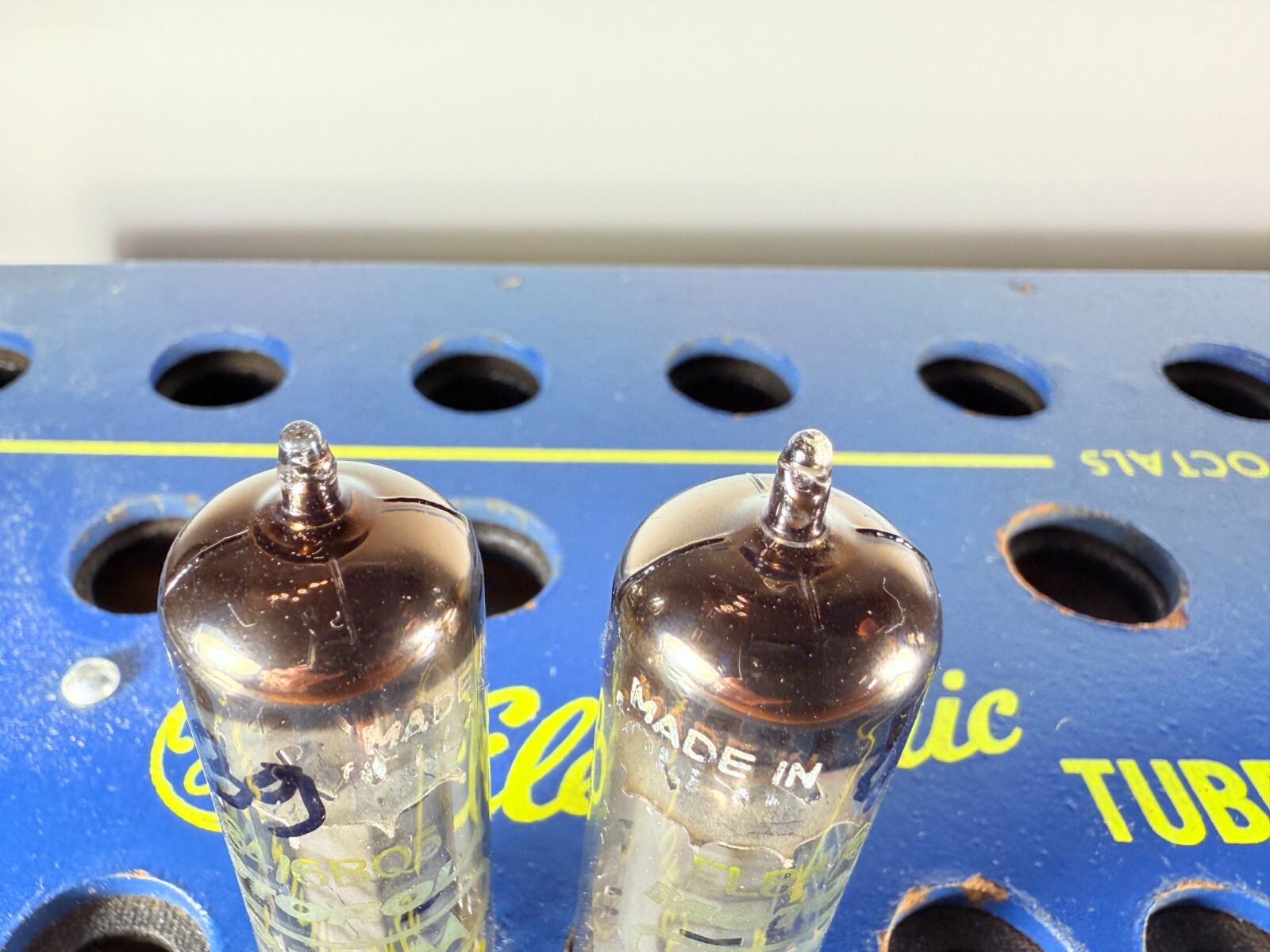 Closely Matched Pair Philips EL84 6BQ5 Code rX3 X9C Tested Good Tube