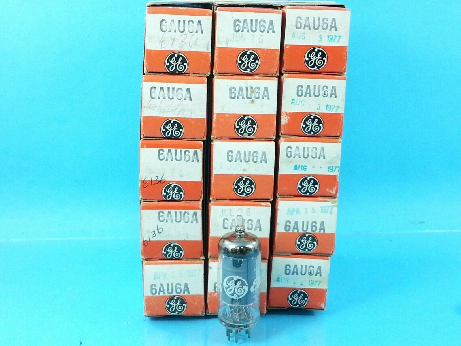 GE 6AU6 TUBE SINGLE NOS NIB BRAND NEW