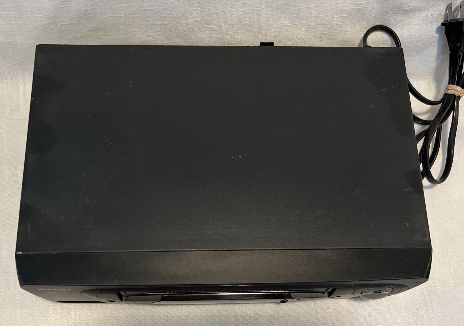 Sharp VCR VHS VC-H813U Video Cassette Recorder Player Works ~ No Remote/AV
