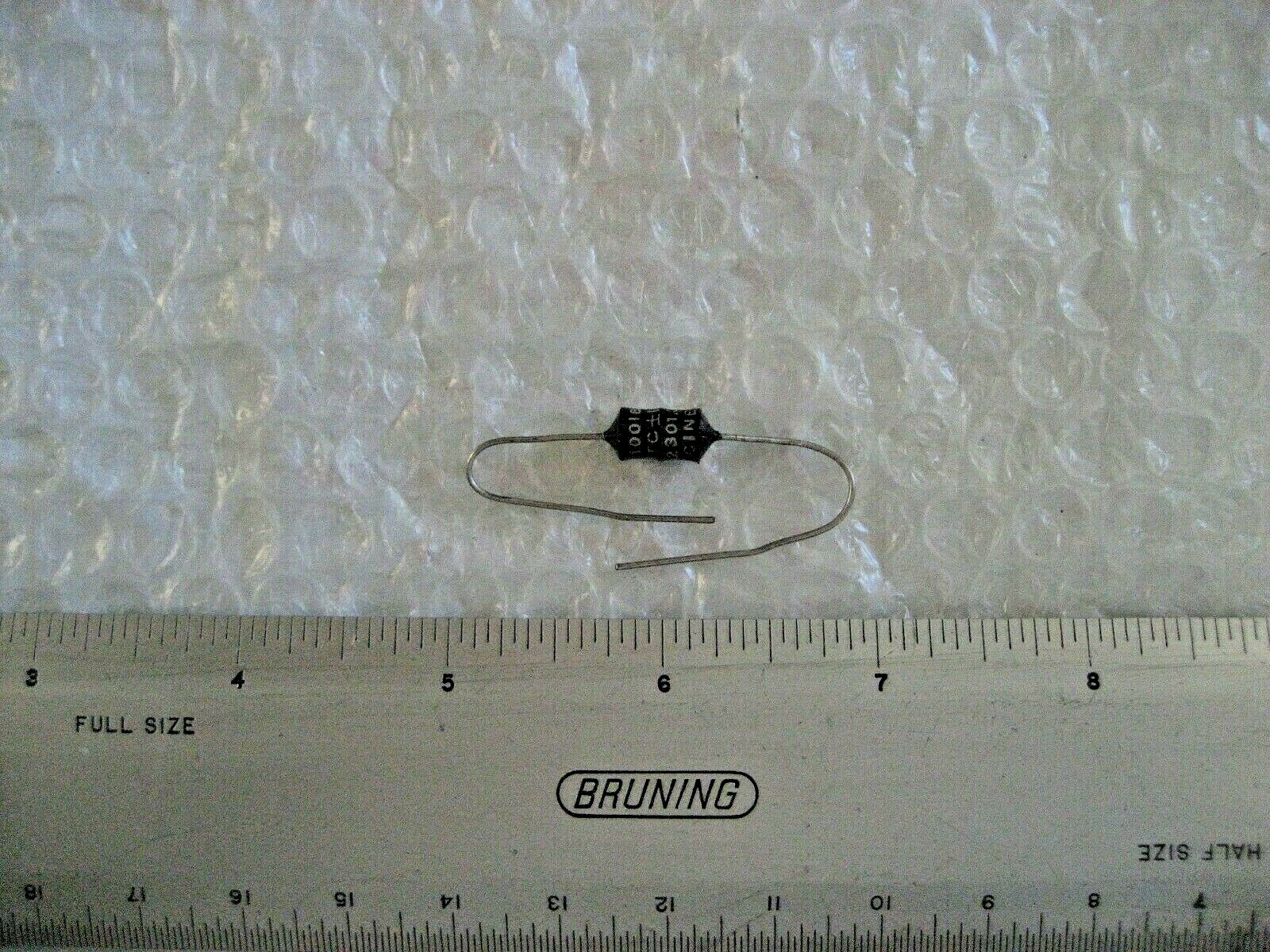 1 x NOS 2.3K Ohms Cinema Eng. 1/6 Watt Noninductive Wirewound Resistor