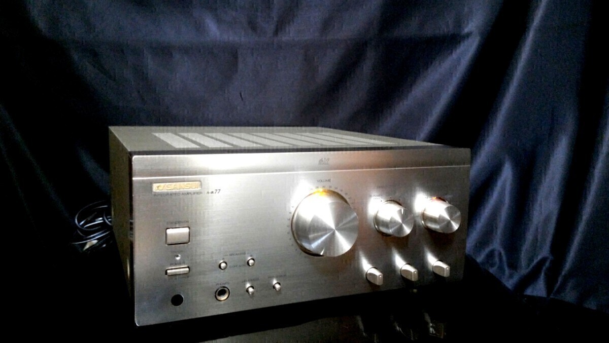 SANSUI A-a77 Stereo Integrated Amplifier Audio Equipment Tested Working From Jap