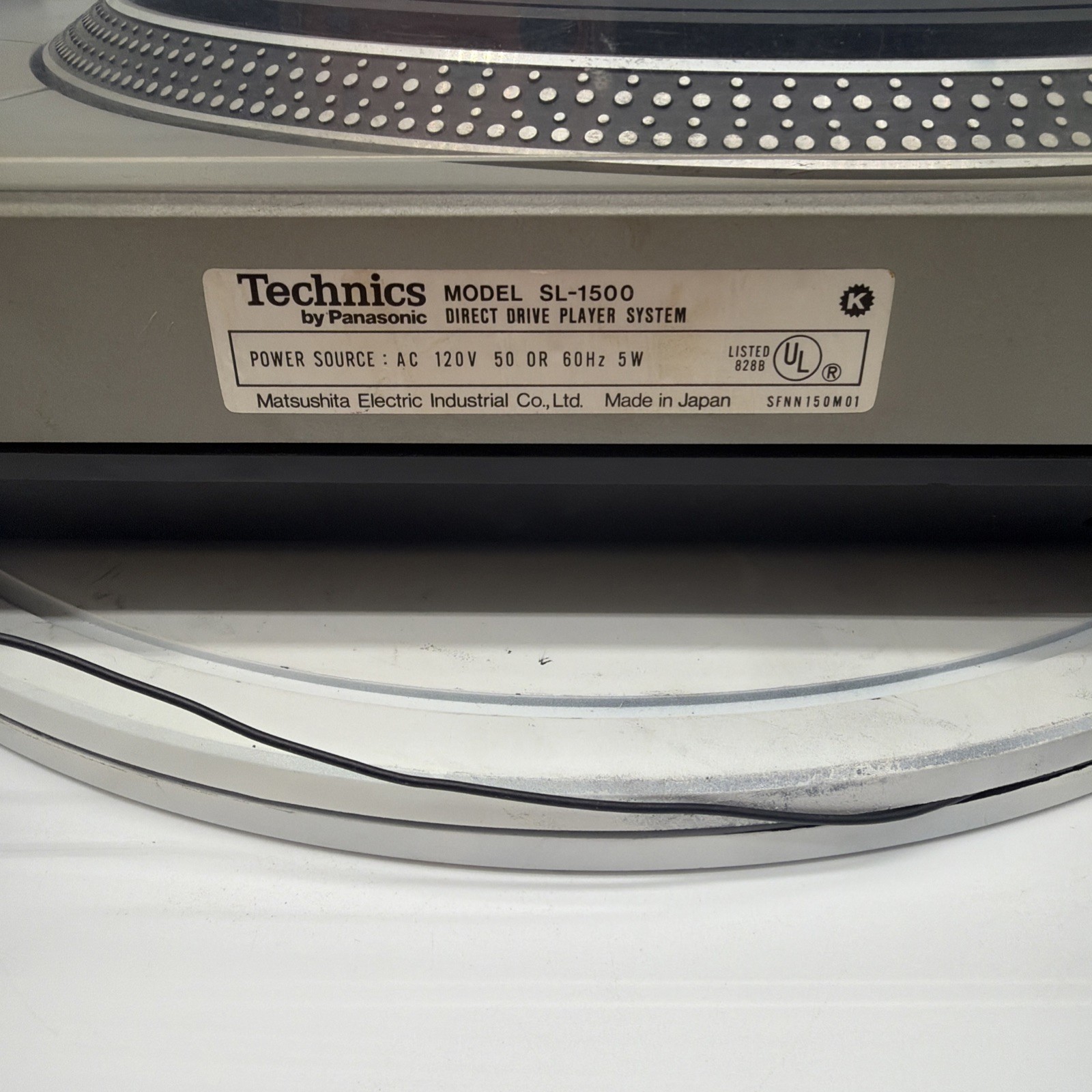 Used & Tested Technics SL-1500 Turntable with original cartridge and Stylus