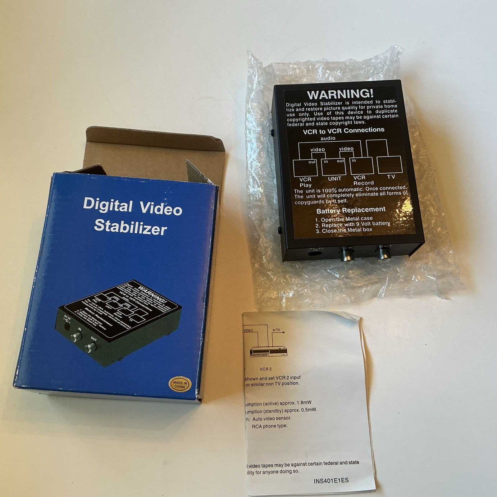 Digital Video Stabilizer Copyguard Remover VHS to DVD/PC Vintage Tech Untested