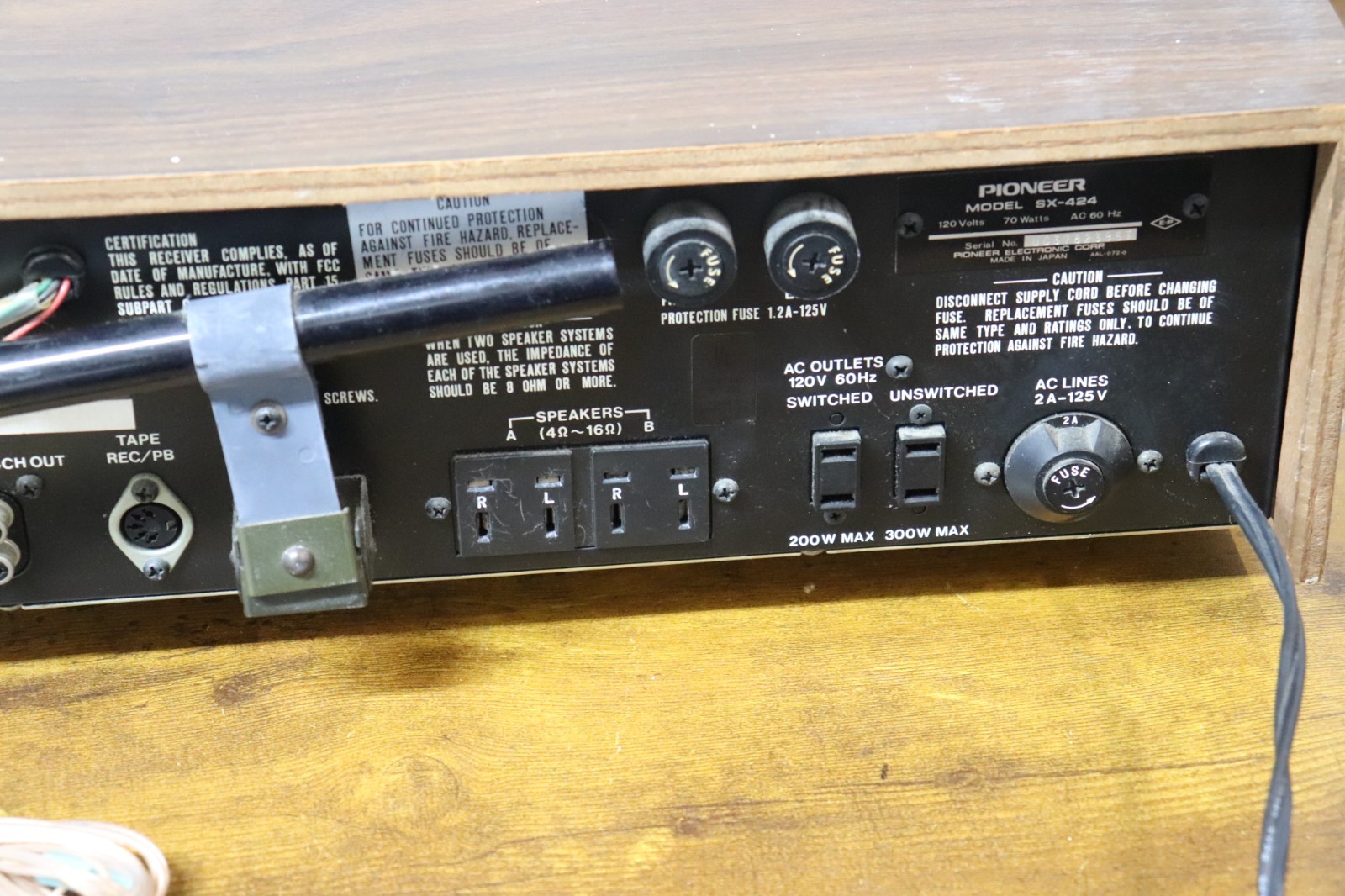 Pioneer SX-424 AM/FM Stereo Receiver