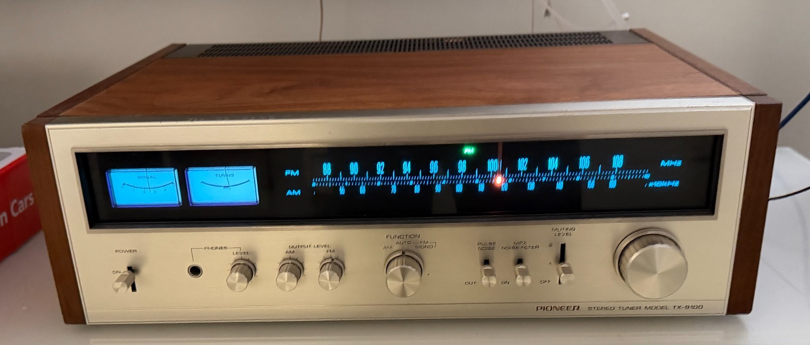 Vintage Pioneer TX-9100 AM/FM Stereo Tuner ORIGINAL Tested Working