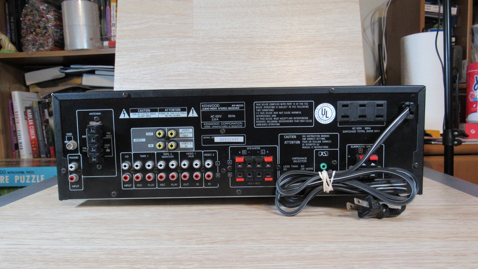 Vintage Kenwood KR-V6020 Stereo Receiver – No Remote