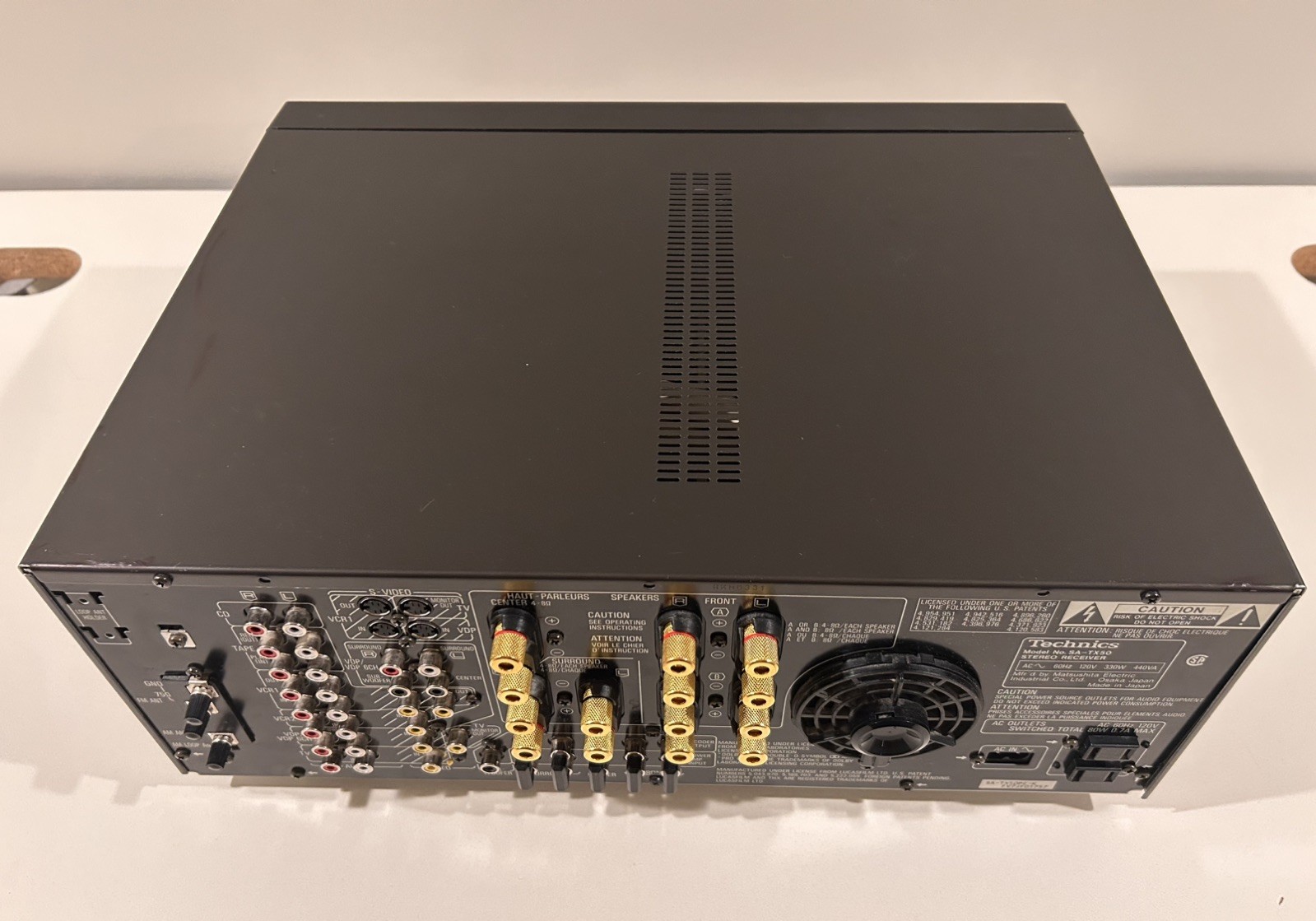 Technics SA-TX50 AV Receiver – Working– LED Lamp & Terminal Upgrades – No Remote