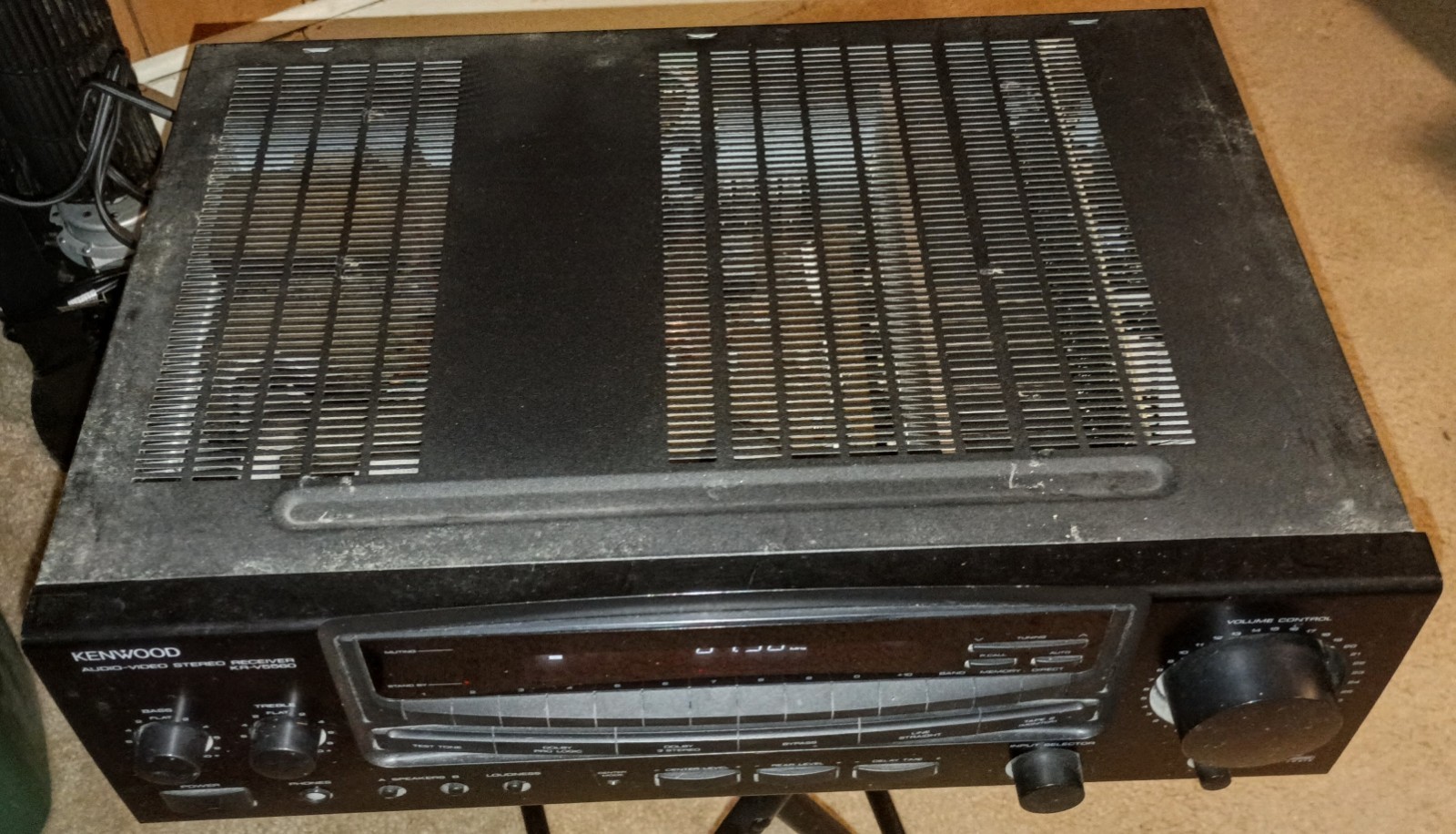 Vintage Kenwood KR-V5560 Stereo Receiver Tested Working Phono Input