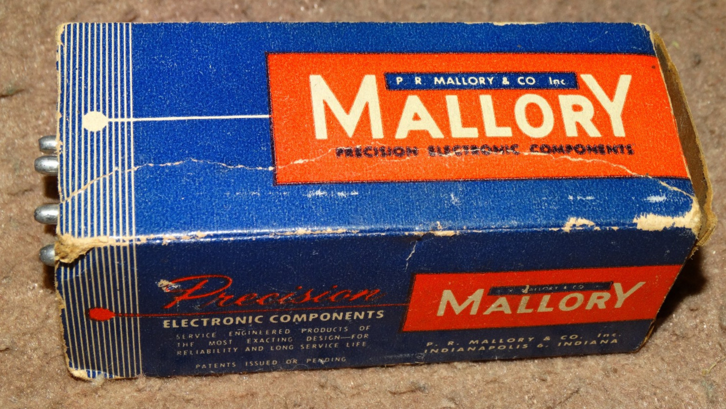 MALLORY 6 Volt Vibrator 7 Pin style model 1701-A #2357401 New Old Stock VGC