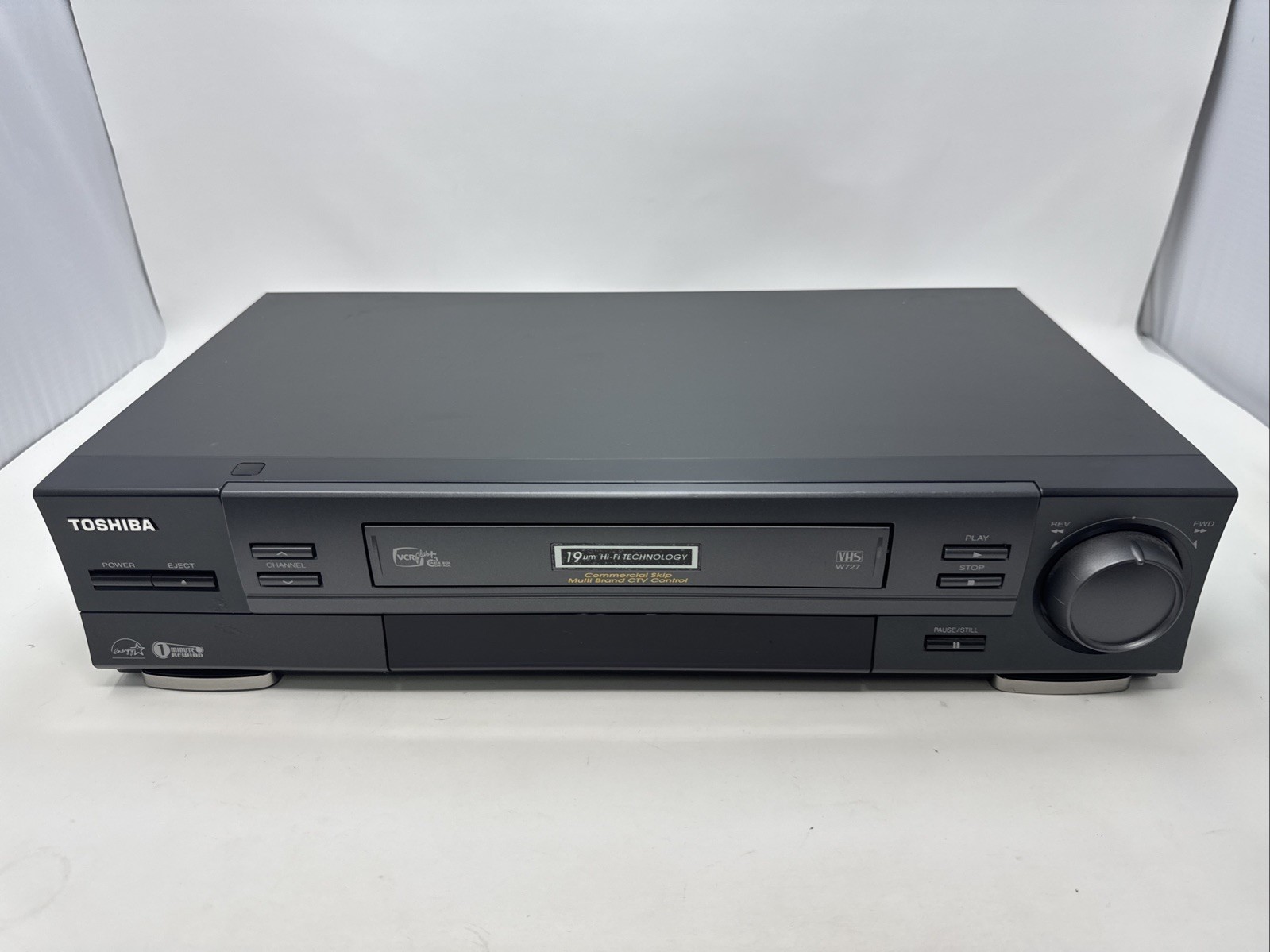 Toshiba VCR Model: W-727 VHS Player/Recorder-No Remote-Tested Works