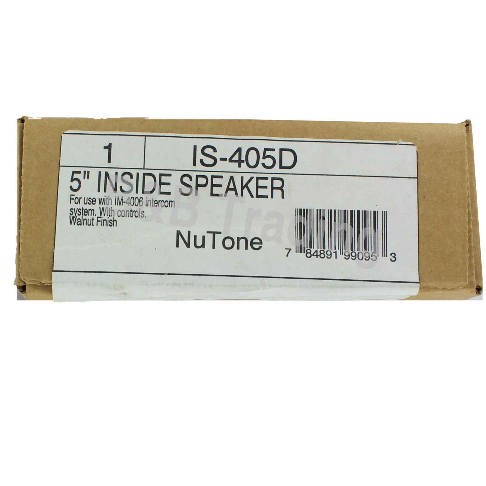 Vintage NuTone IS-405D 5″ Indoor Intercom Speaker Walnut Finish