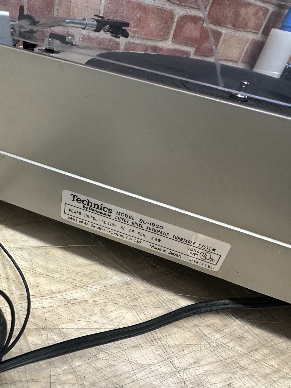 Technics SL-1950 Fully Automatic Direct Drive Turntable (Parts Or Repair)