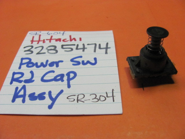📈HITACHI 3285474 POWER SWITCH PUSH CAP SPRING ASSEMBLY SR-604 SR-304 RECEIVER