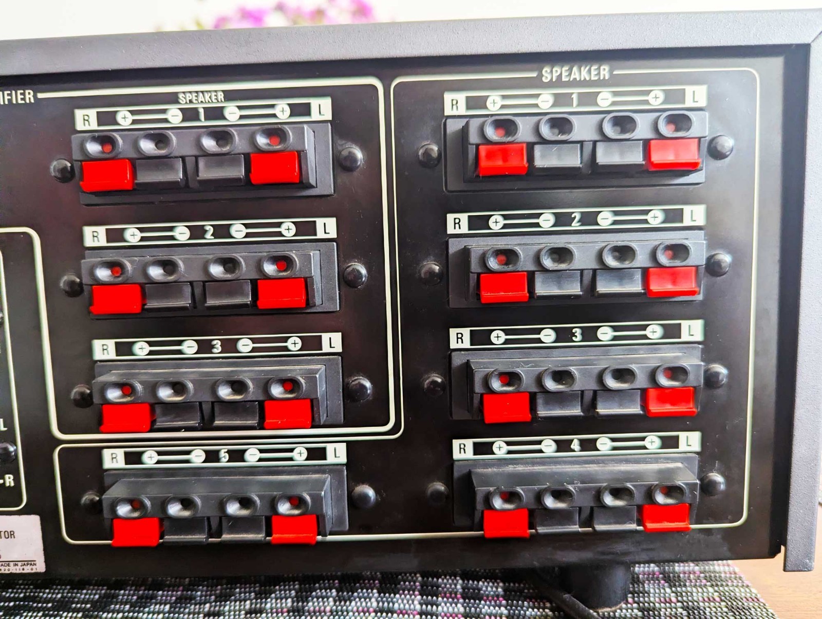 Sony SB-5335 Audio Selector: Input/Tape/Phono, 3 Amps, 5 Speakers, Clean Work!