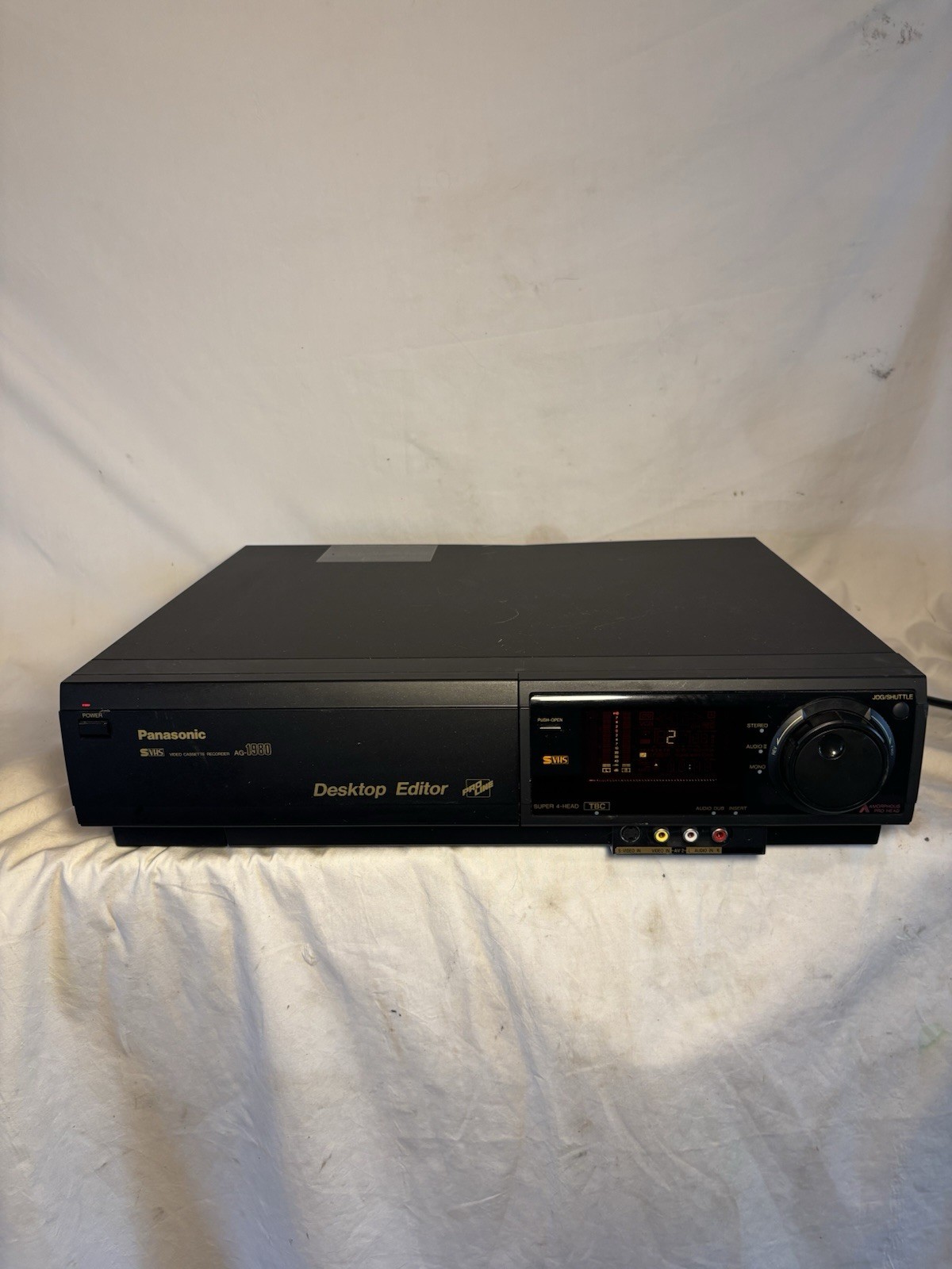 Panasonic AG-1980P Professional S-VHS VCR TBC Tested Working – READ