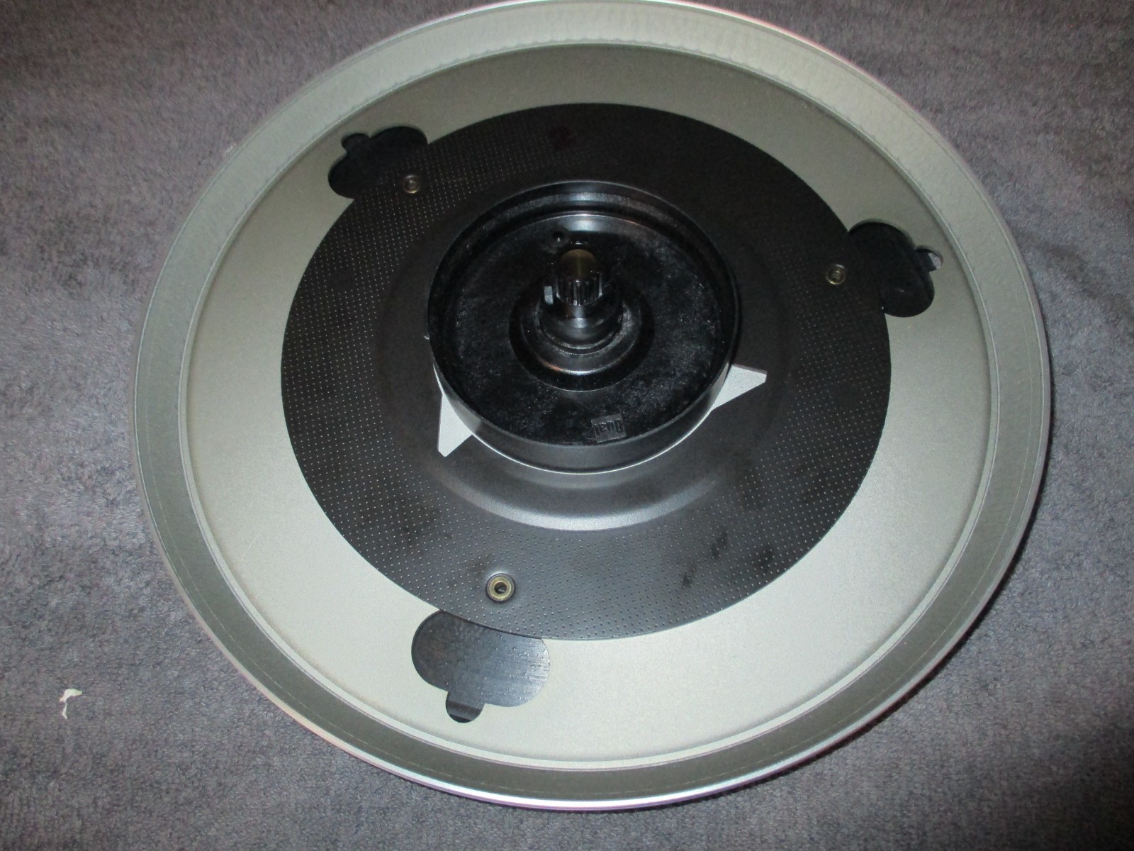 Dual 1258 Turntable – platter, mat, lock washer and spindle