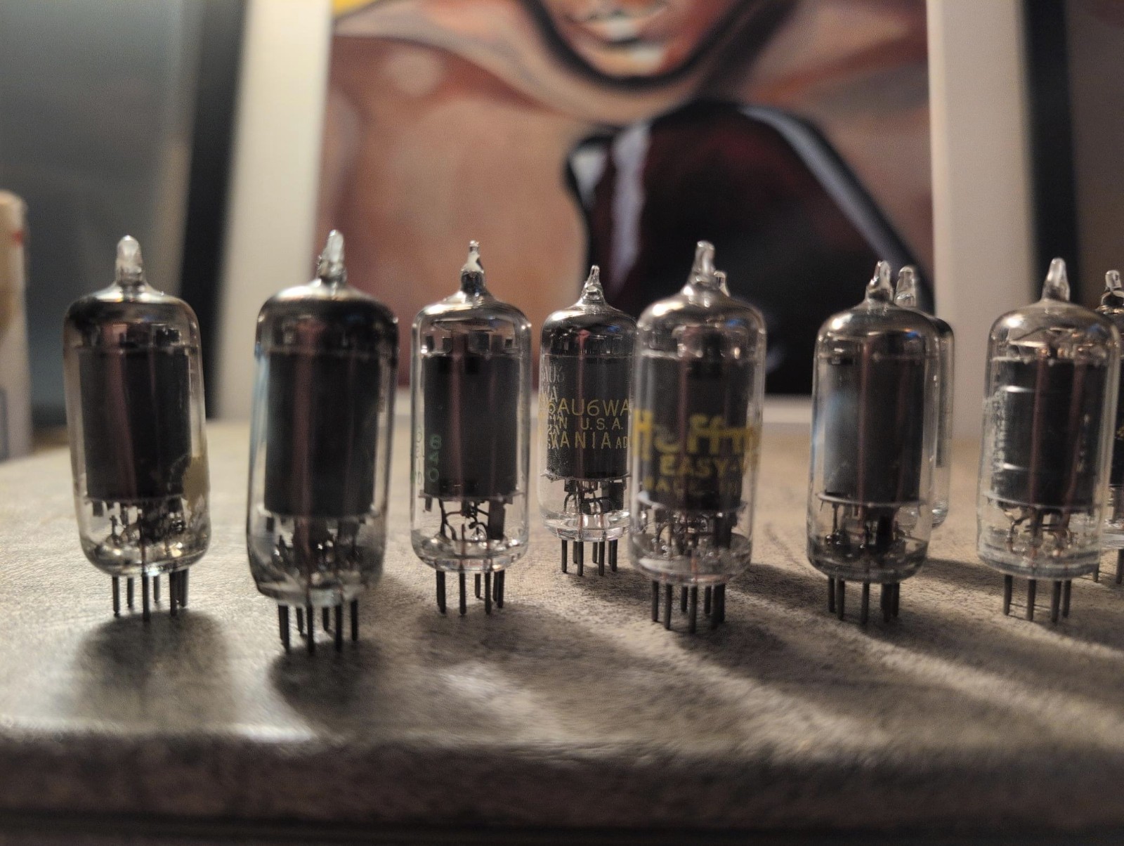 One (1) 6AU6 Vacuum Tube, Tested Assorted Brands