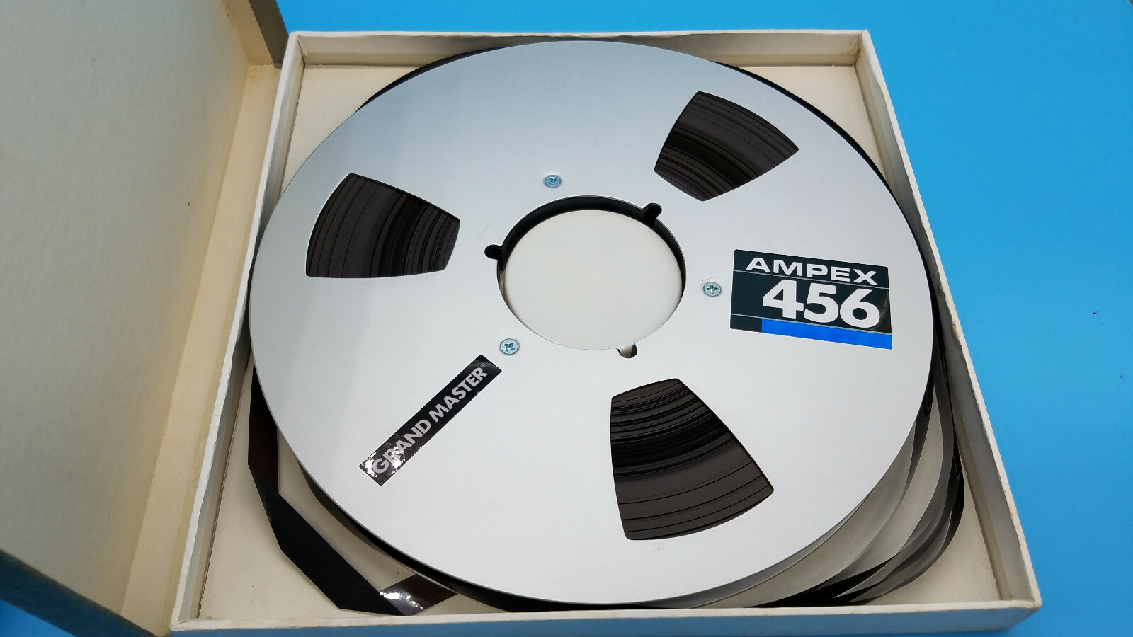 Vintage Ampex 456 1/2 inch. Metal Reel #1