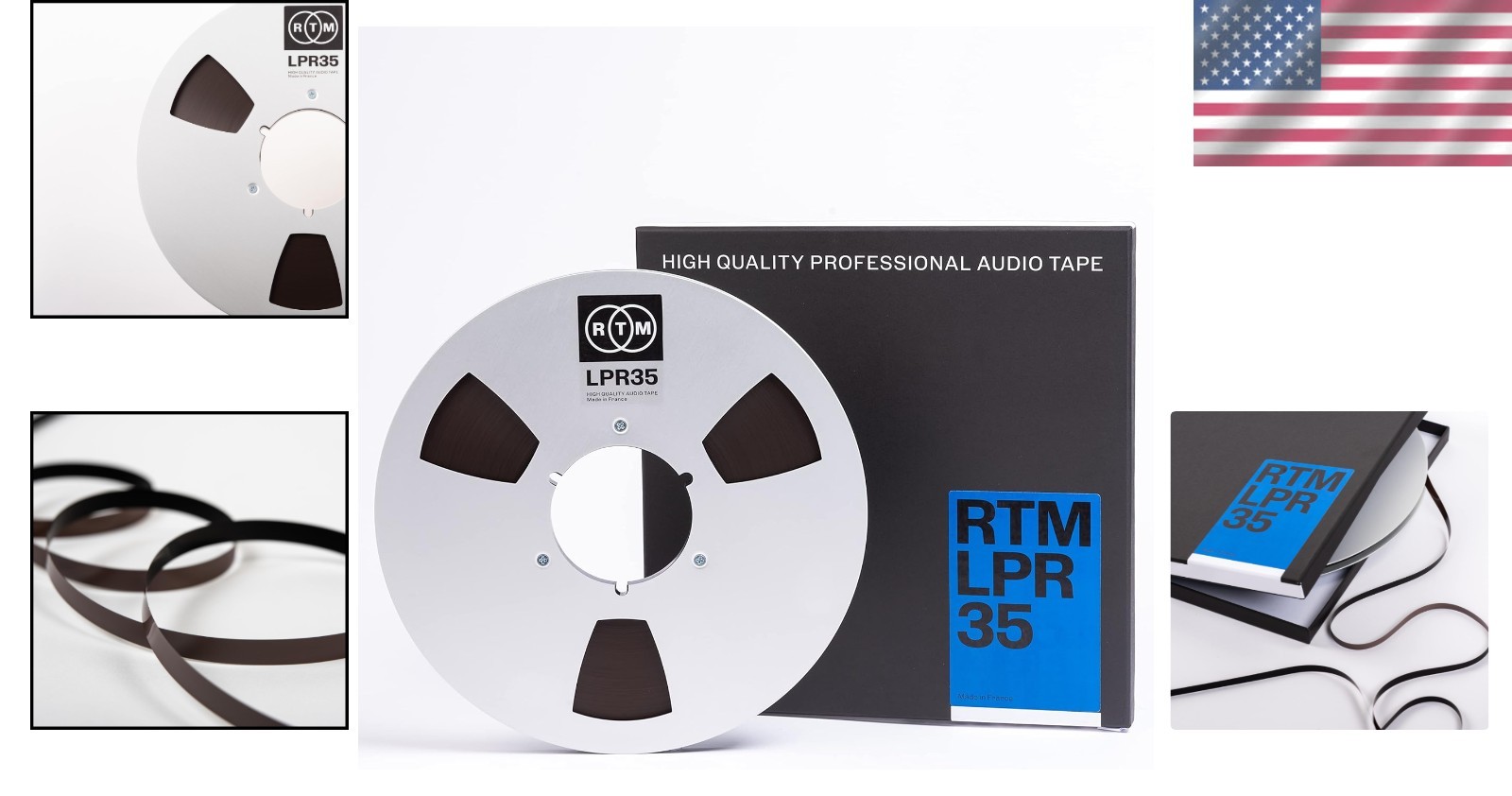 RTM LPR 35 Reel to Reel Tape – 3608 ft Nab Metal Reel
