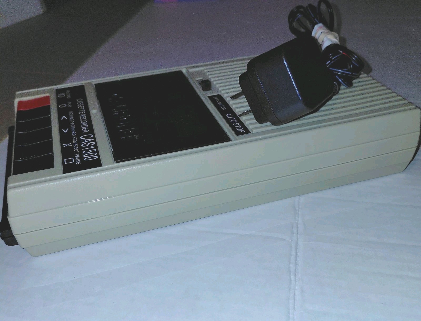Califone CAS1500 Cassette Recorder Tested Working w/ Power Adapter Auto Stop