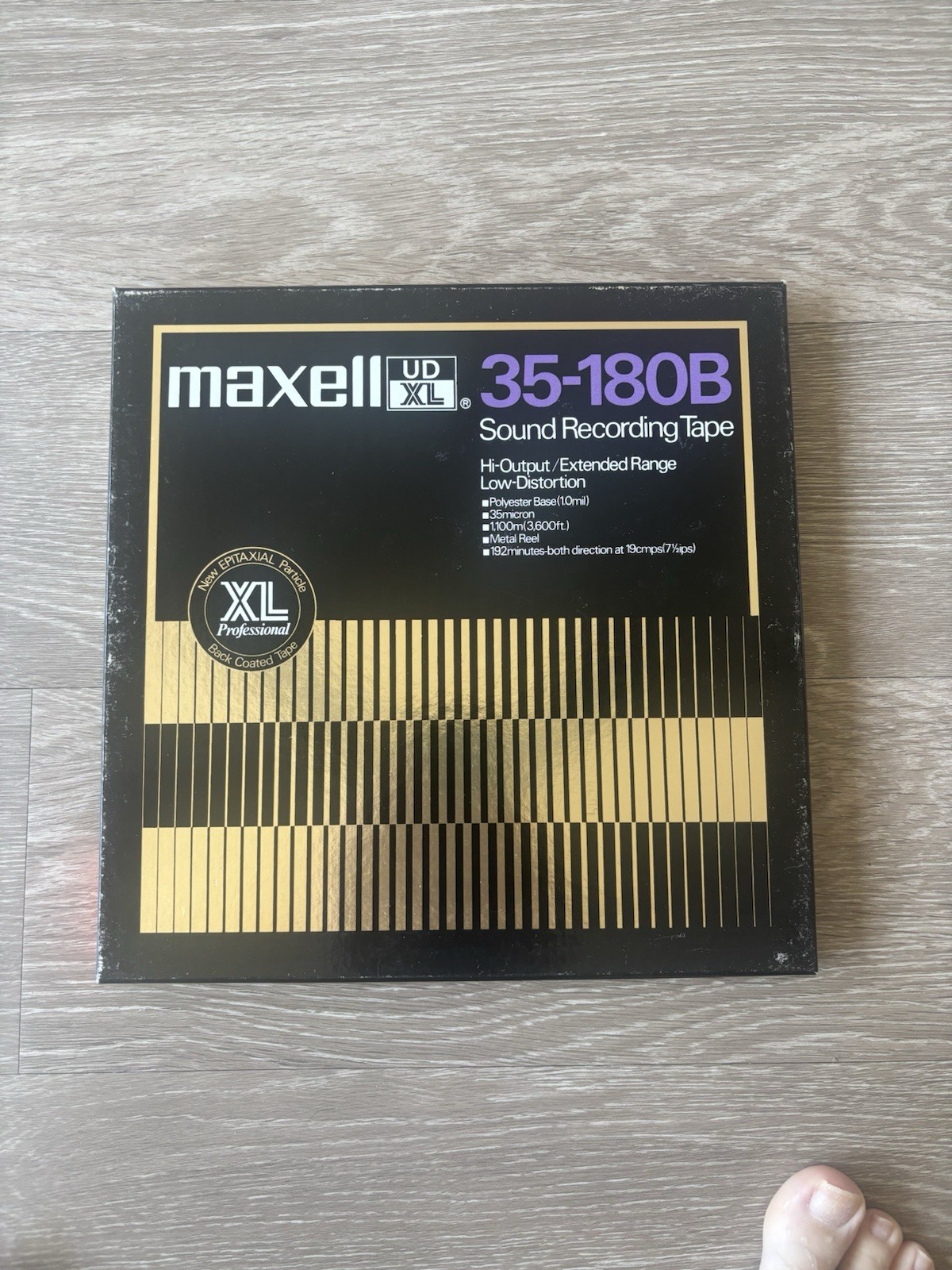 Maxell UD-XL Professional 35-180B Sound Recording Tape 10.5” NAB Hub METAL Reel