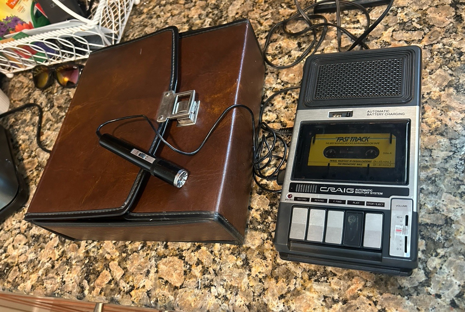 Vintage Craig Cassette Tape Recorder Player W Microphone & Case Tested VIDEO