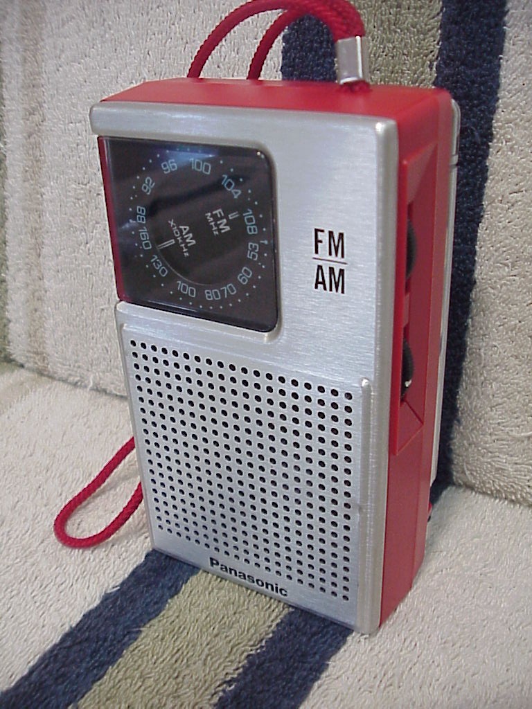 Panasonic RF-506 Red FM-AM Radio Repaired Works Excellent Vintage 1978