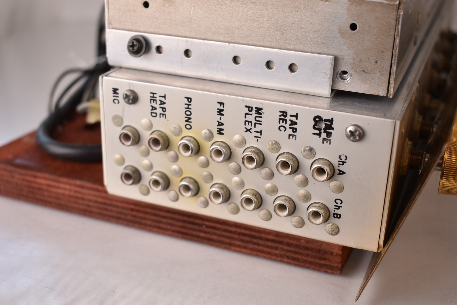 Vintage PILOT SA-232 EL84 Tube Power Amplifier & SP-210 Preamplifier -SERVICED-