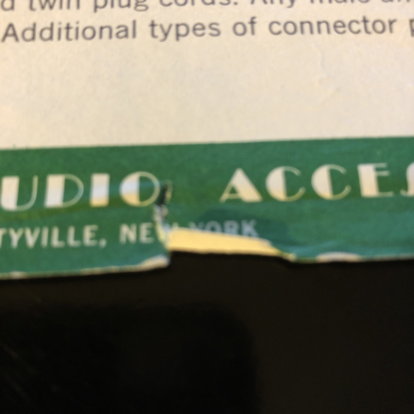 Vtg TS-103 Cord Cable Test Set Specs Sheet AUDIO ACCESSORIES AMITYVILLE NY