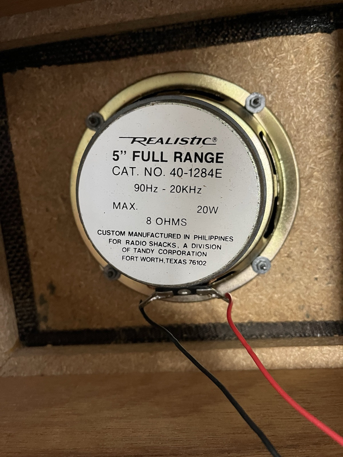 Vintage Radio Shack SOLO-5 5″ Full Range Speakers