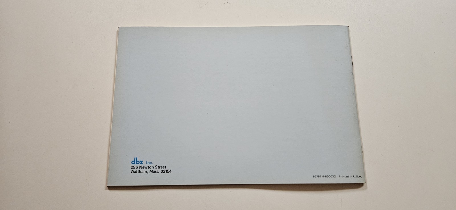 dbx Model 157 Noise Reduction System Instruction Manual
