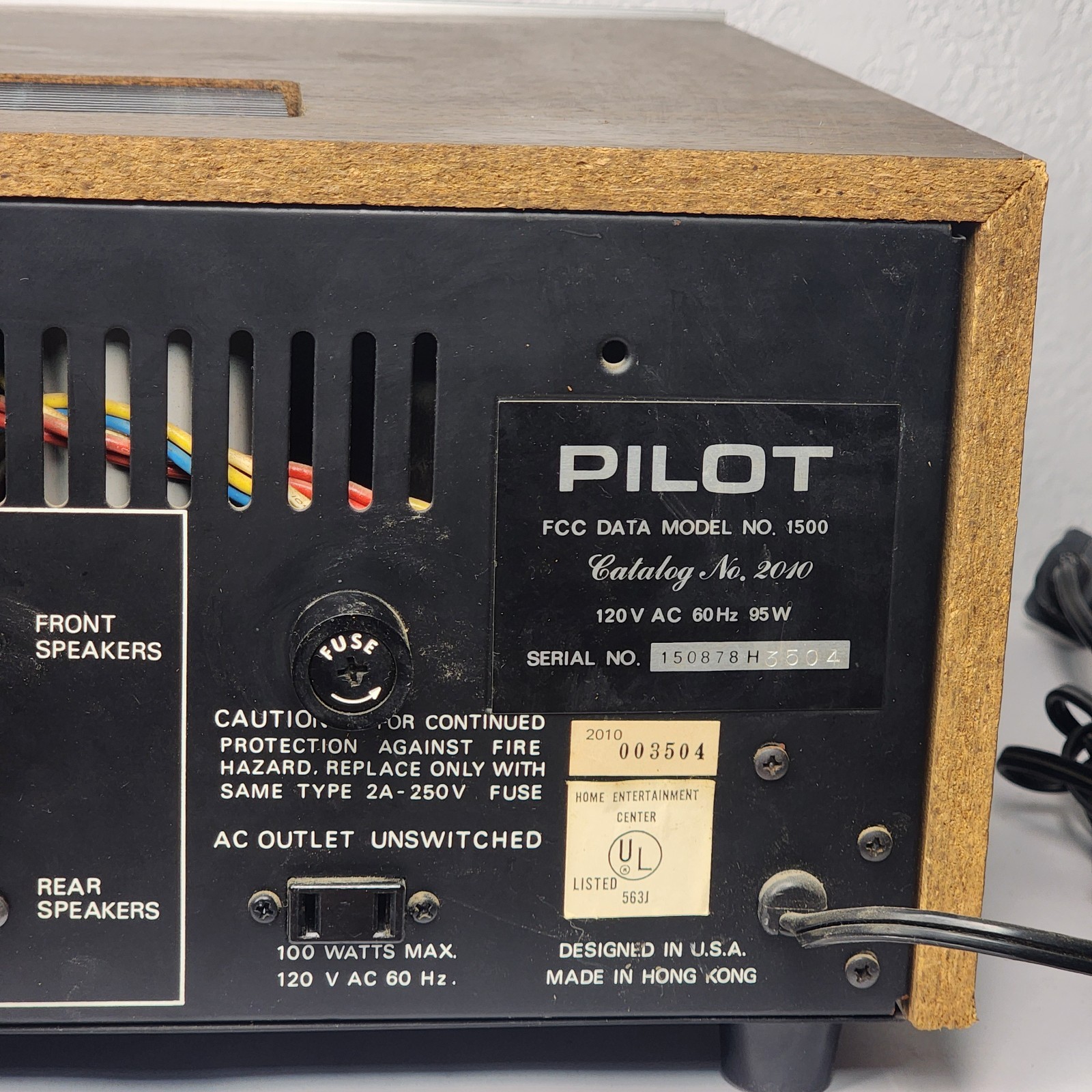 VTG 1970s Pilot Model 2010 Stereo Receiver 8-Track Player Recorder Works – Read